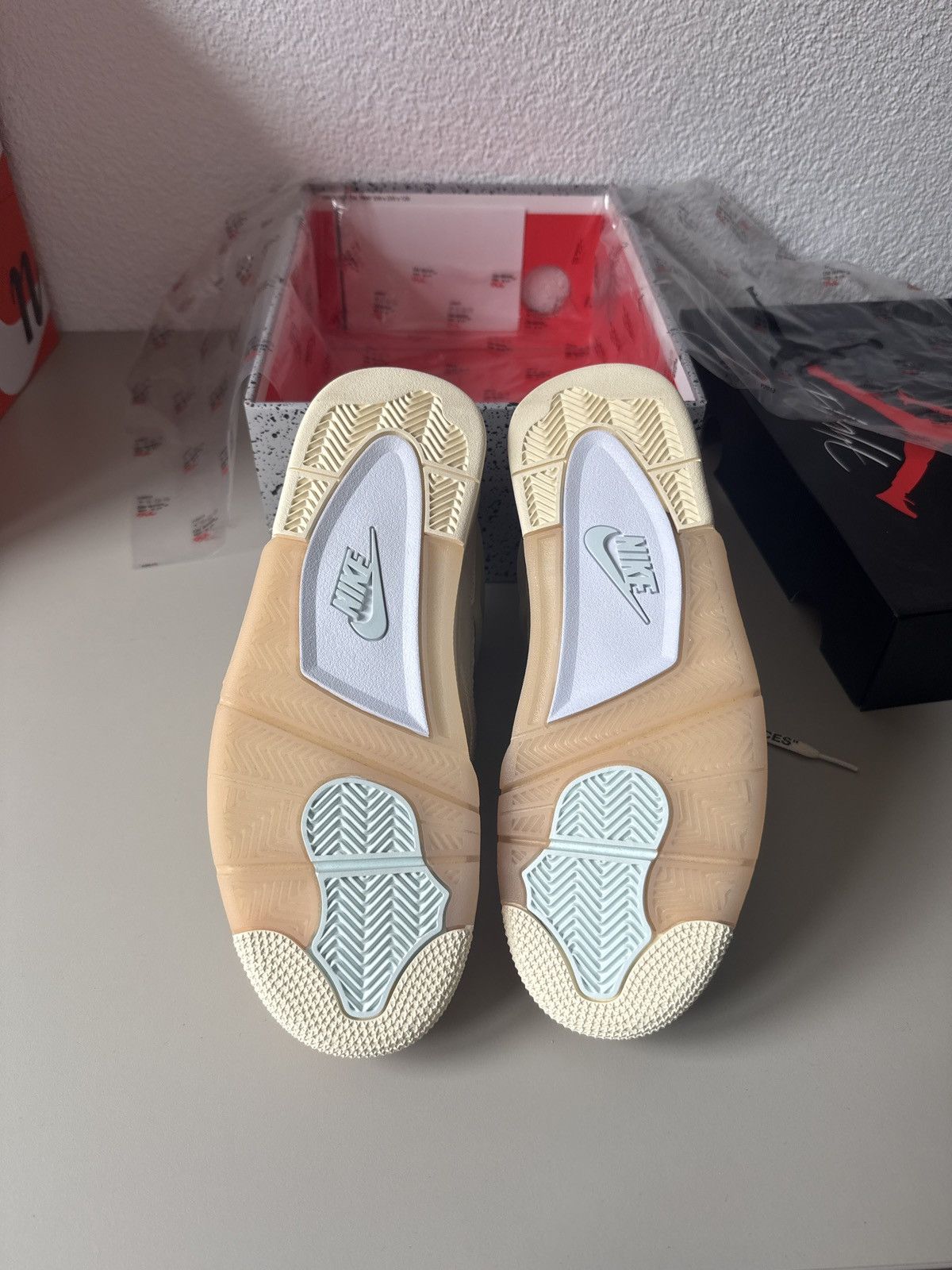 Jordan Brand × Off-White Air Jordan 4 Retro SP Off White Sail Size US 8.5 / EU 41-42 - 5 Thumbnail