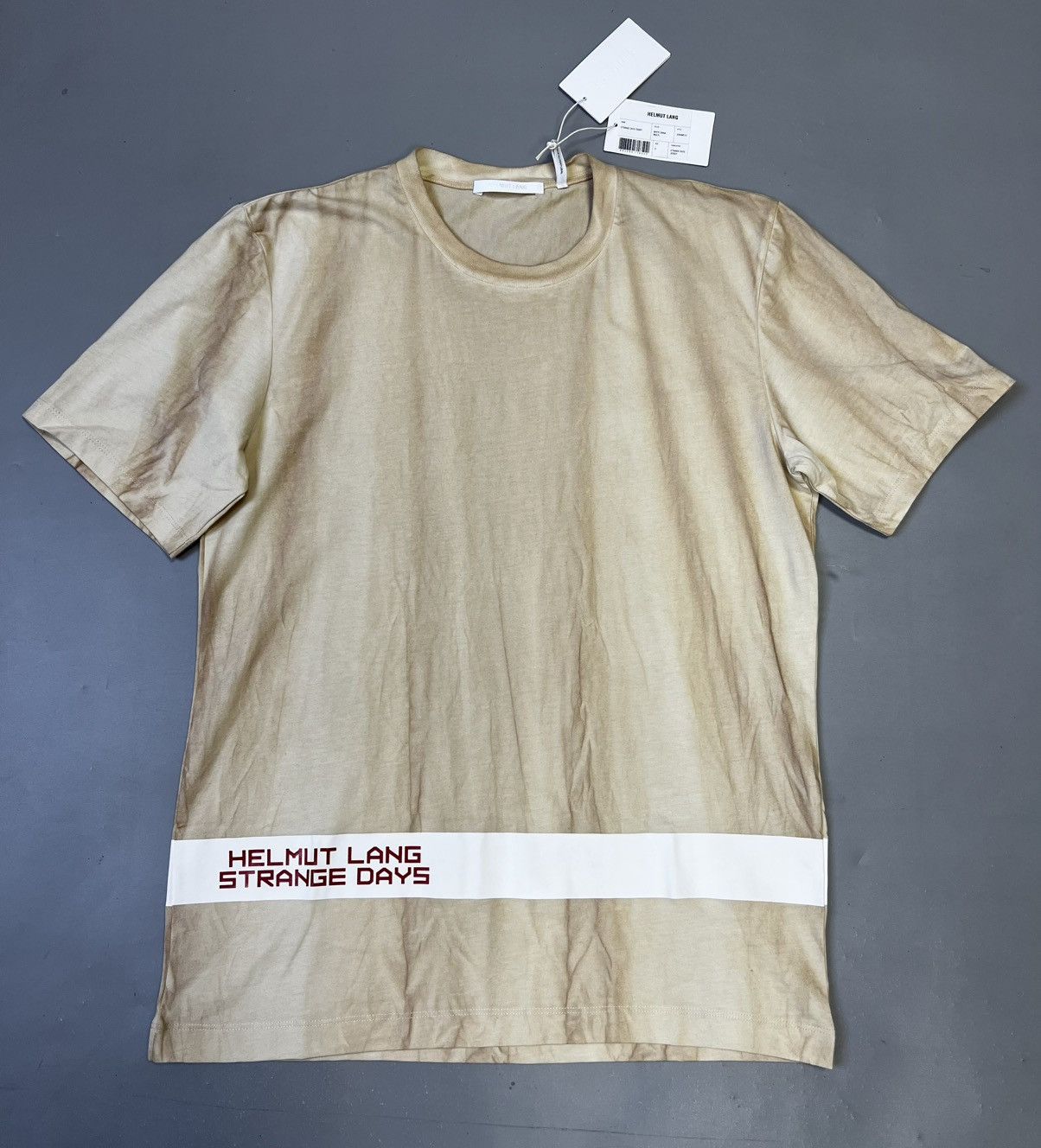 Helmut Lang Helmut Lang “Mutual Funds” Sheer Tee | Grailed