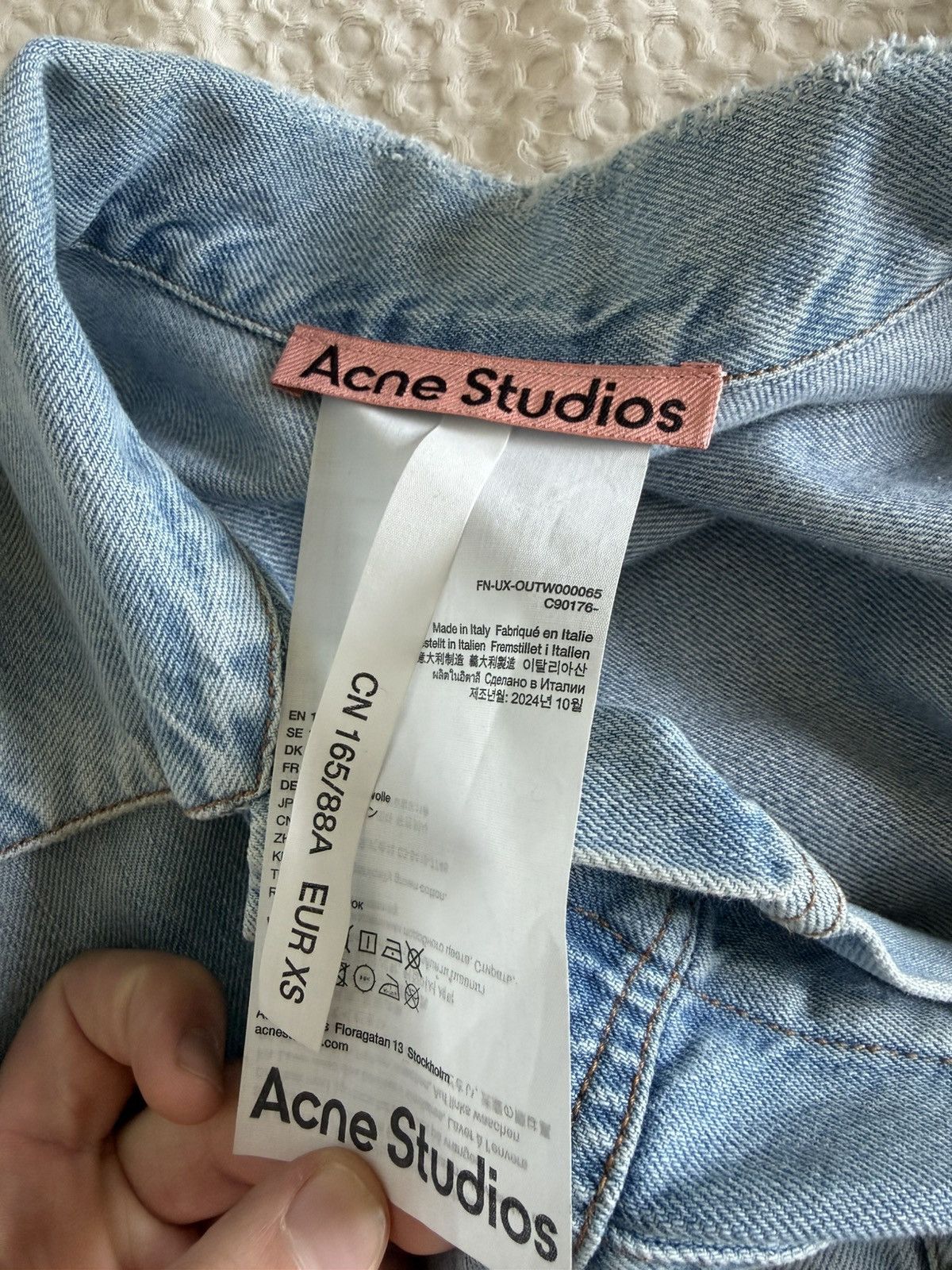 Acne Studios Light blue denim jacket Size US XS / EU 42 / 0 - 2 Thumbnail