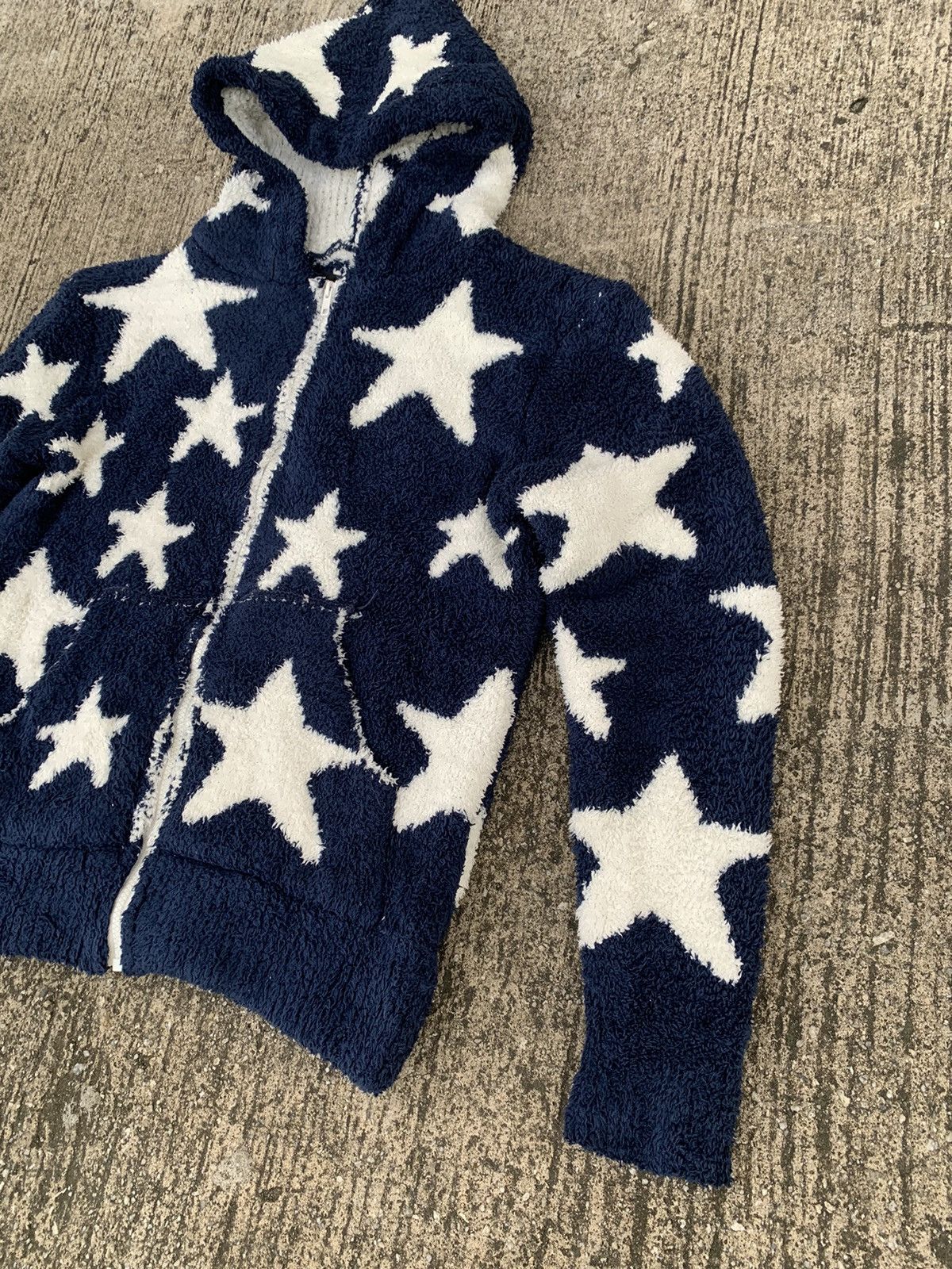 If Six Was Nine × Japanese Brand × MOUSSY Azul by moussy multistar fleece hoodie Size S / US 4 / IT 40 - 3 Thumbnail
