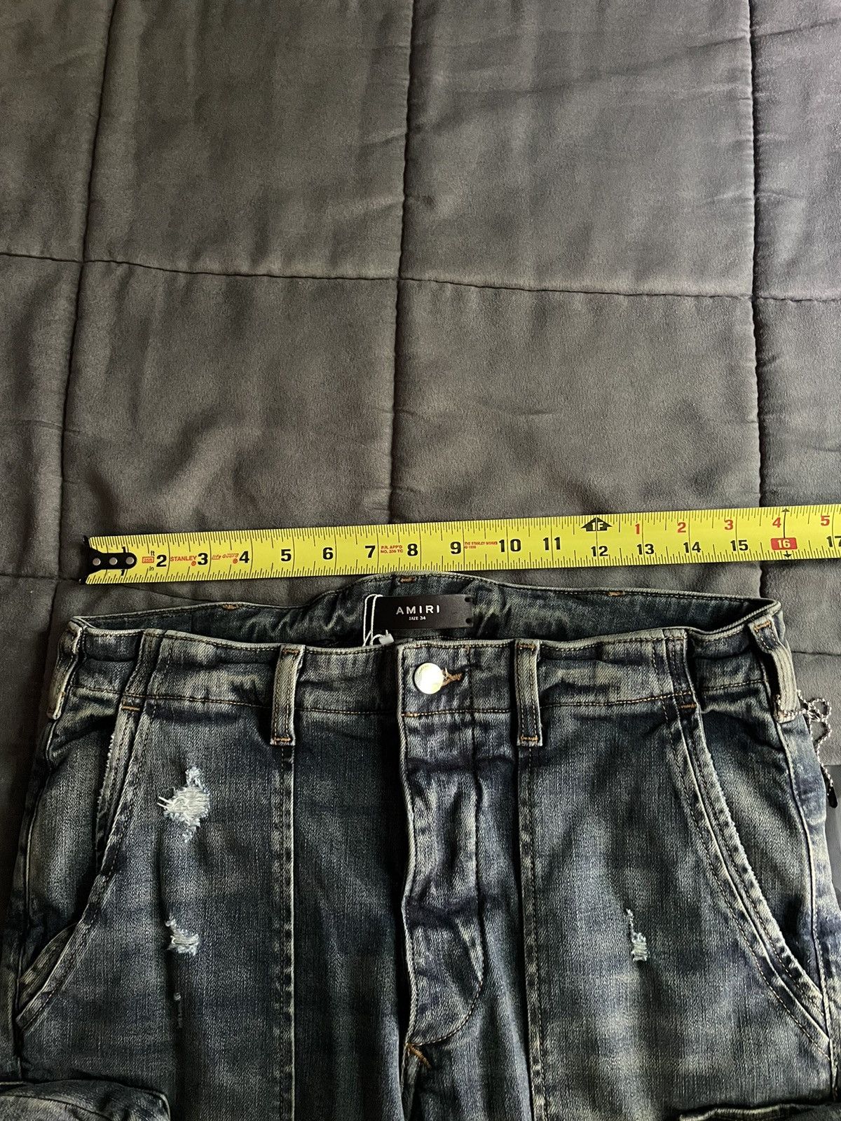 Amiri Amiri Cargo Pocket Jeans Size US 34 / EU 50 - 6 Thumbnail