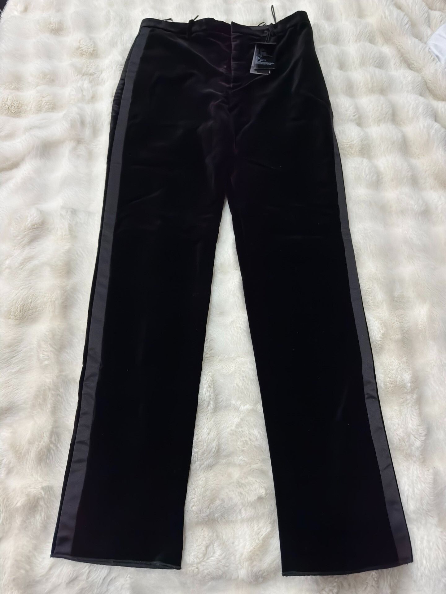 Saint Laurent Paris Saint Laurent 23 Show Velvet Smoking Trousers Size US 34 / EU 50 - 1 Thumbnail