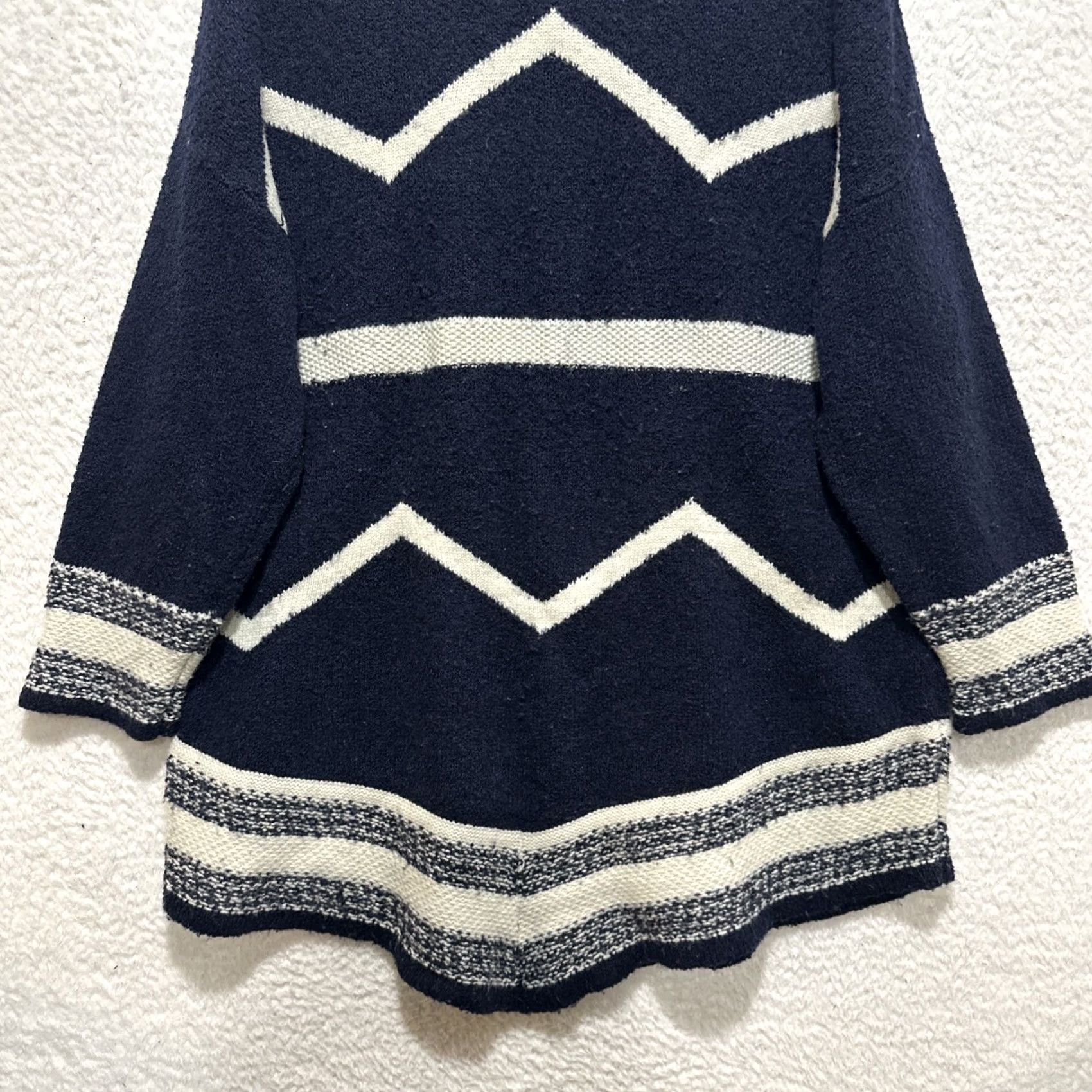 Ralph Lauren VINTAGE Lauren Ralph Lauren Southwestern Wool Blend Tunic Sweater Navy Blue Ivory Sz 3X Women Pullover Knitt 3X, Wool Blend, Western, Purple? Size XXL / US 16-18 / IT 52-54 - 5 Thumbnail