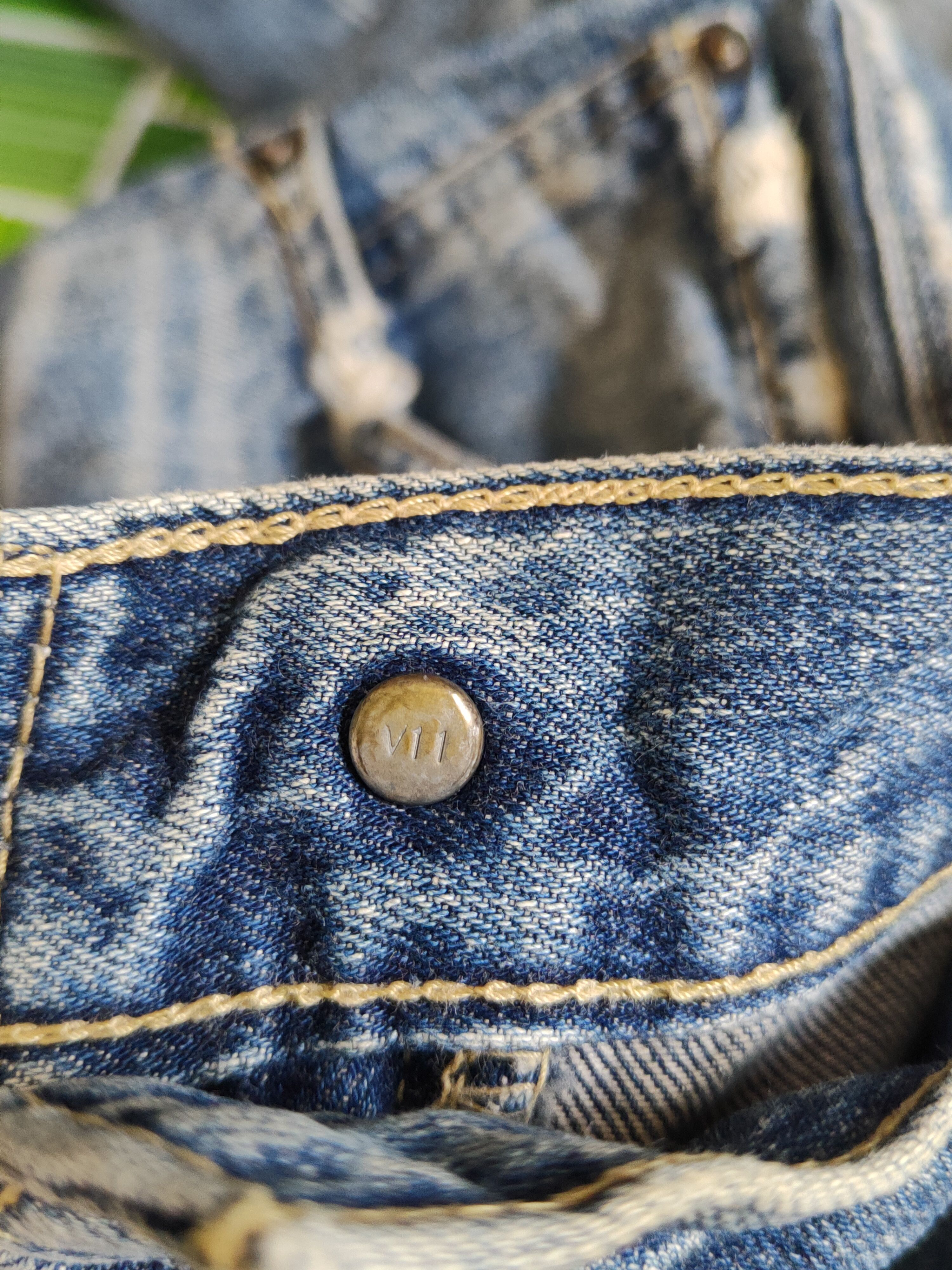 Levi's DL Levi's Blue Faded Distressed Ripped Jeans #S2308 Size US 34 / EU 50 - 15 Thumbnail