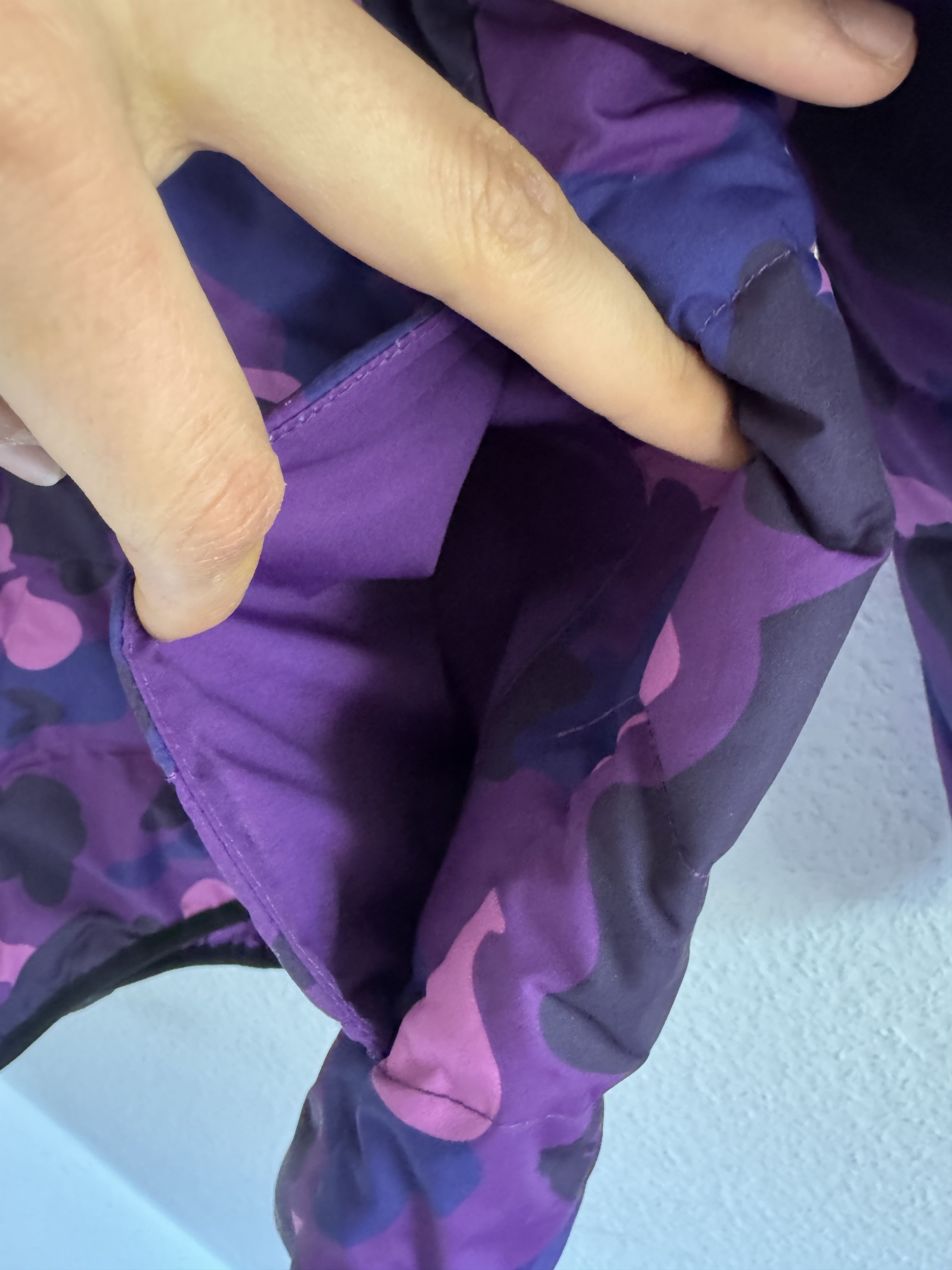 Bape Purple Color Camo Lightweight Down Jacket Size US XXL / EU 58 / 5 - 12 Thumbnail