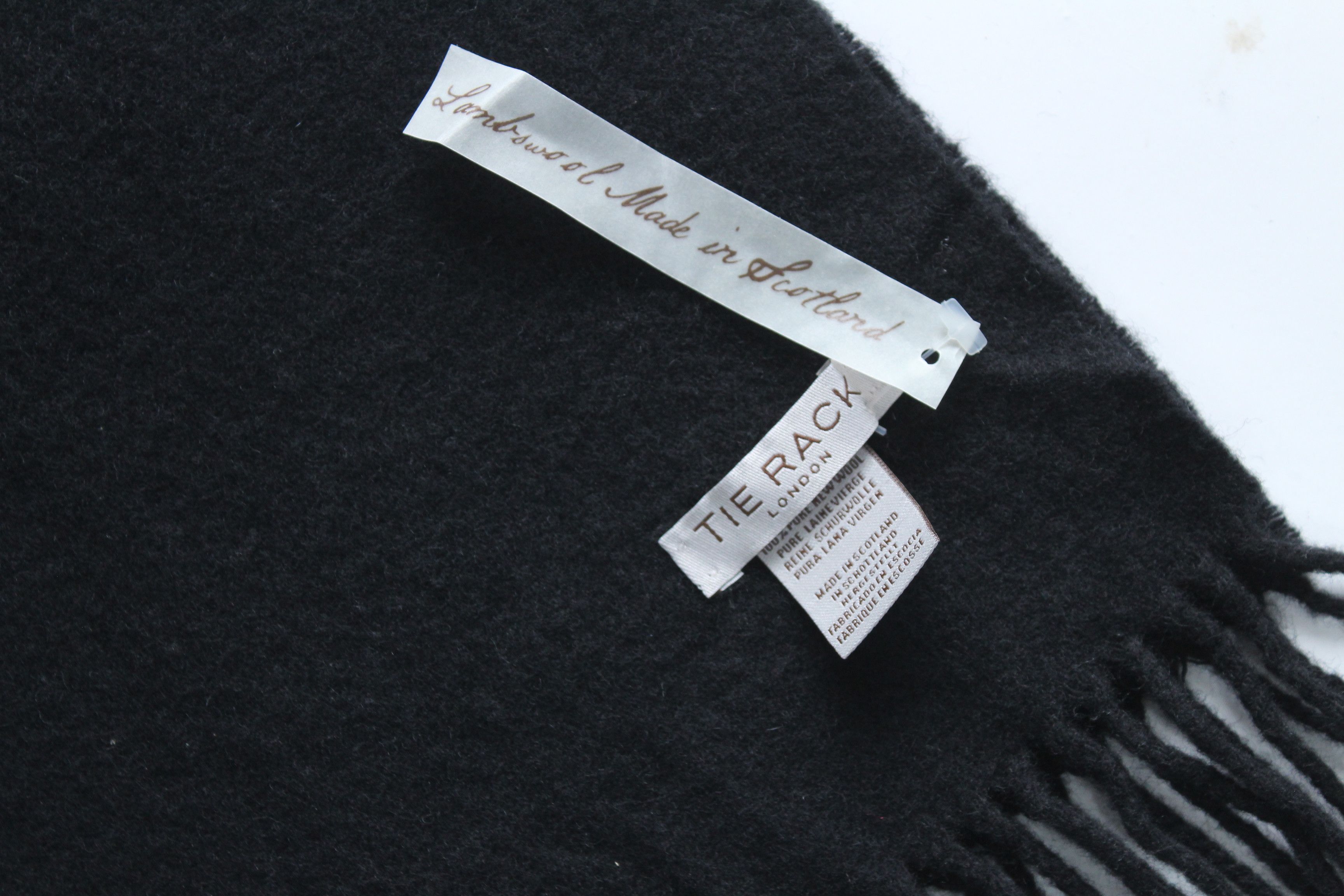 Vintage Tie Rack London Scard Lambswool Made In Scotland New Size ONE SIZE - 6 Thumbnail