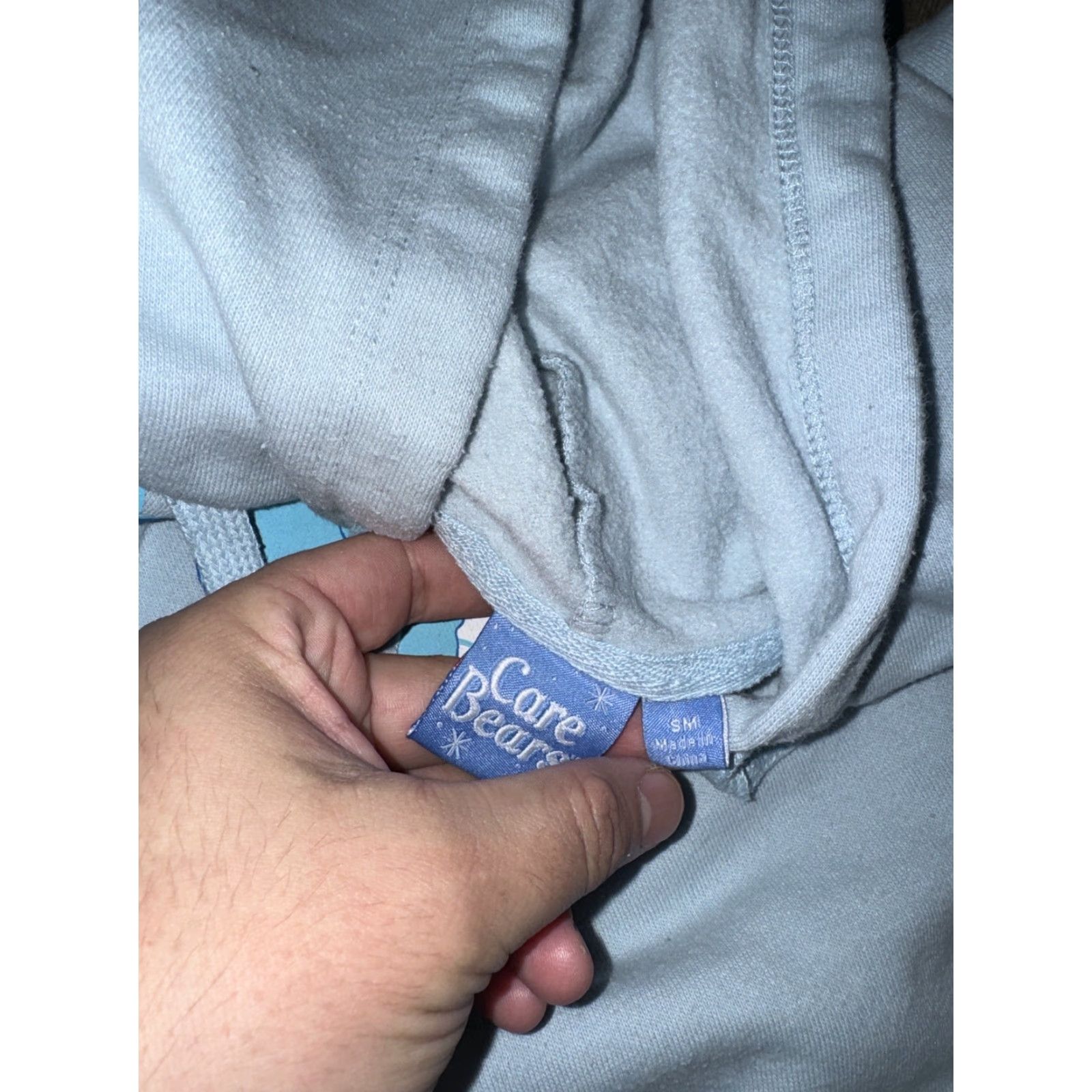 Vintage Care Bears Relax Hoodie Sweatshirt Light Blue Small 18x19 Lightweight Women Pullover Activewear blue S Womens Hoodie Size S / US 4 / IT 40 - 4 Thumbnail
