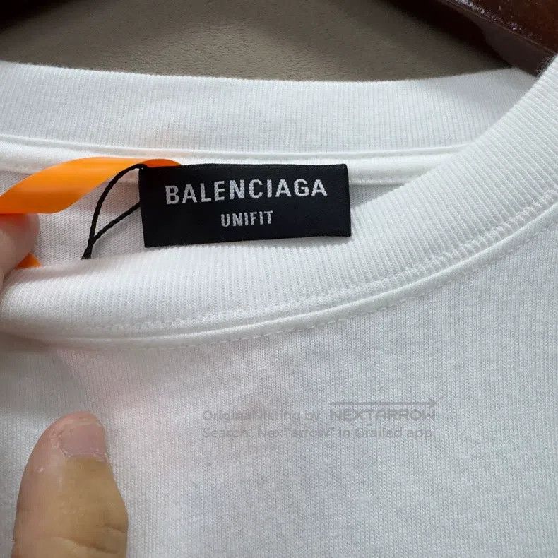 Balenciaga Balenciaga Scissors Pattern Printed White Crew Neck Short Size US M / EU 48-50 / 2 - 3 Thumbnail