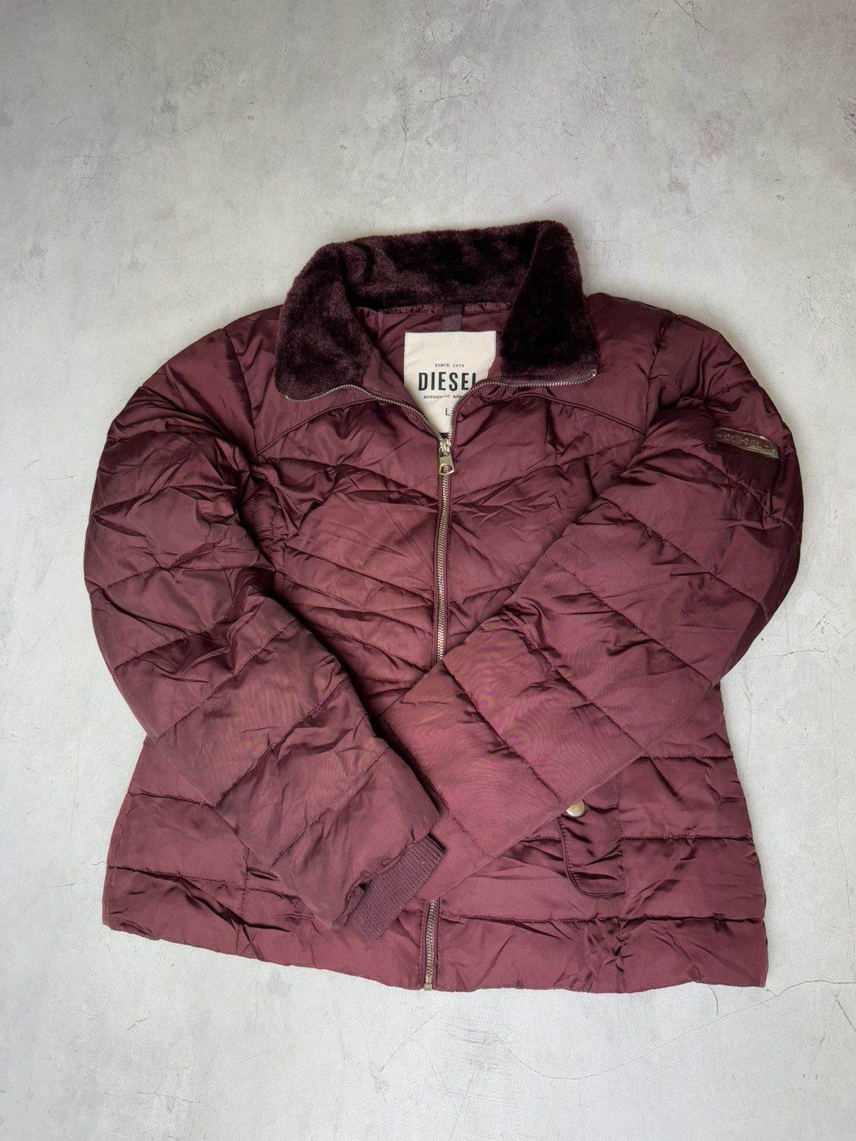 Diesel × Vintage Diesel Jacket Women’s Vintage Red Size L / US 10 / IT 46 - 5 Thumbnail