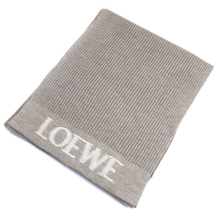 Loewe Loewe Loewe Logo Wool Scarf Cotton Scarf F540257X22 DUTY FREE for USA Size ONE SIZE - 1 Thumbnail