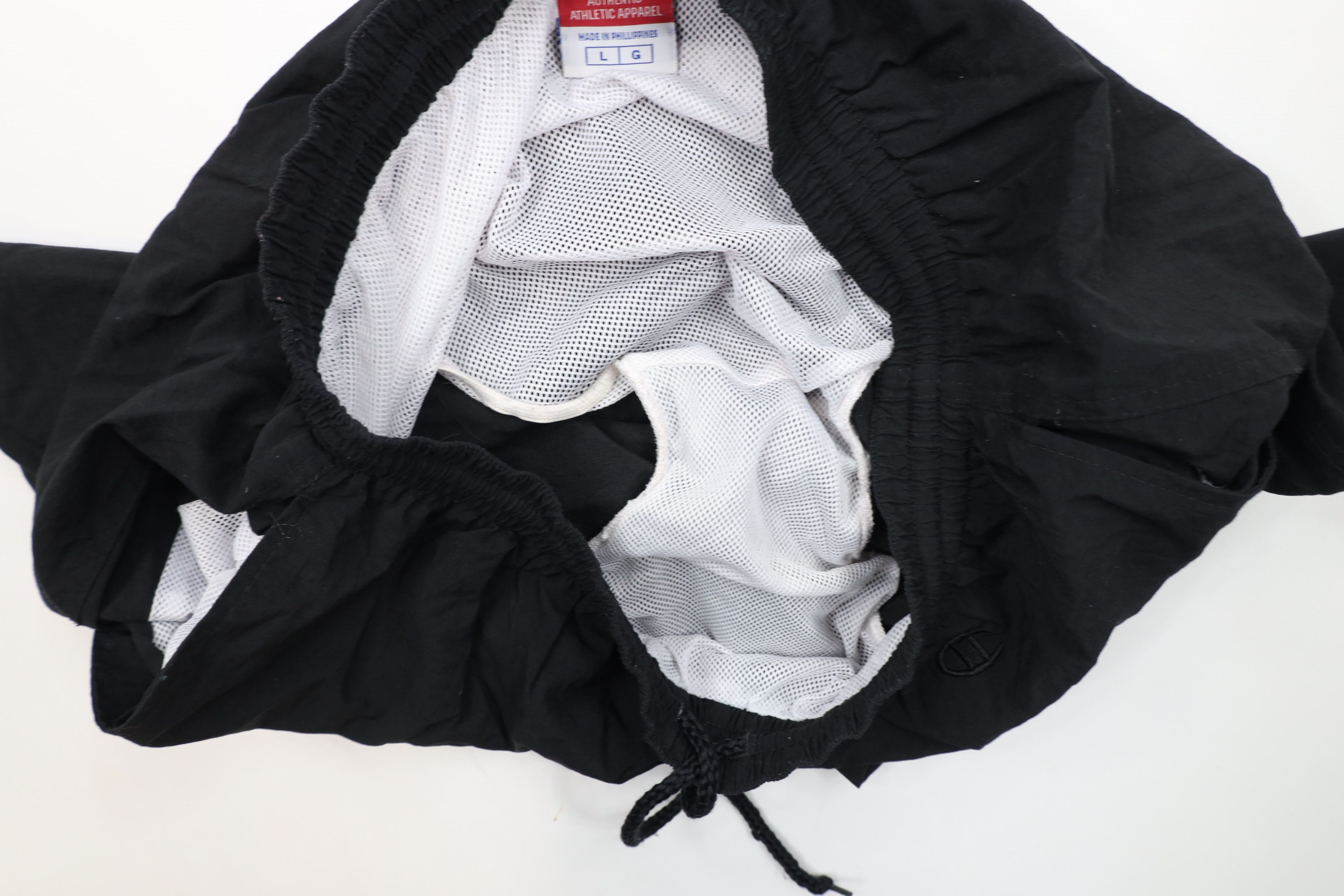 Champion × Vintage Vintage 90s Champion Lined Above Knee Shorts Trunks Black Size US 34 / EU 50 - 10 Thumbnail