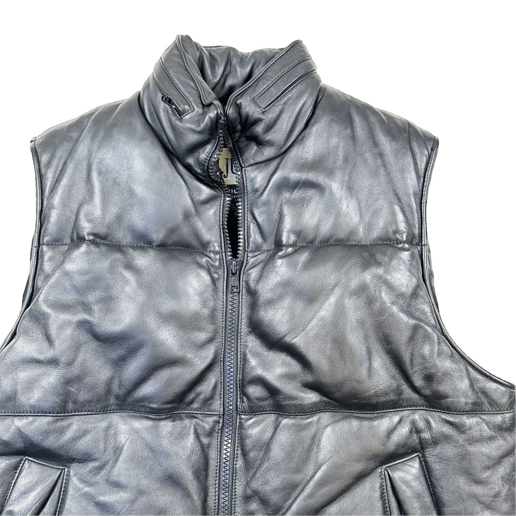 Vintage Vintage 90s Wilson Puffer Leather Vest Size US M / EU 48-50 / 2 - 2 Thumbnail