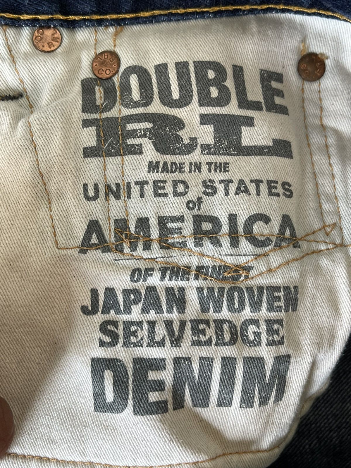 RRL Ralph Lauren RRL Slim Straight Japan Woven Selvedge Jeans Ralph Lauren Size US 32 / EU 48 - 10 Thumbnail