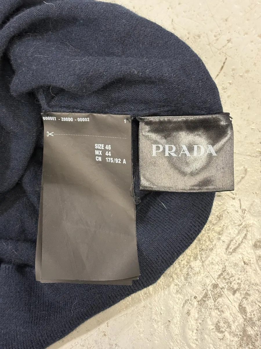 Designer × Prada × Vintage Prada Navy Minimalist Cardigan Sweater Size US S / EU 44-46 / 1 - 6 Thumbnail