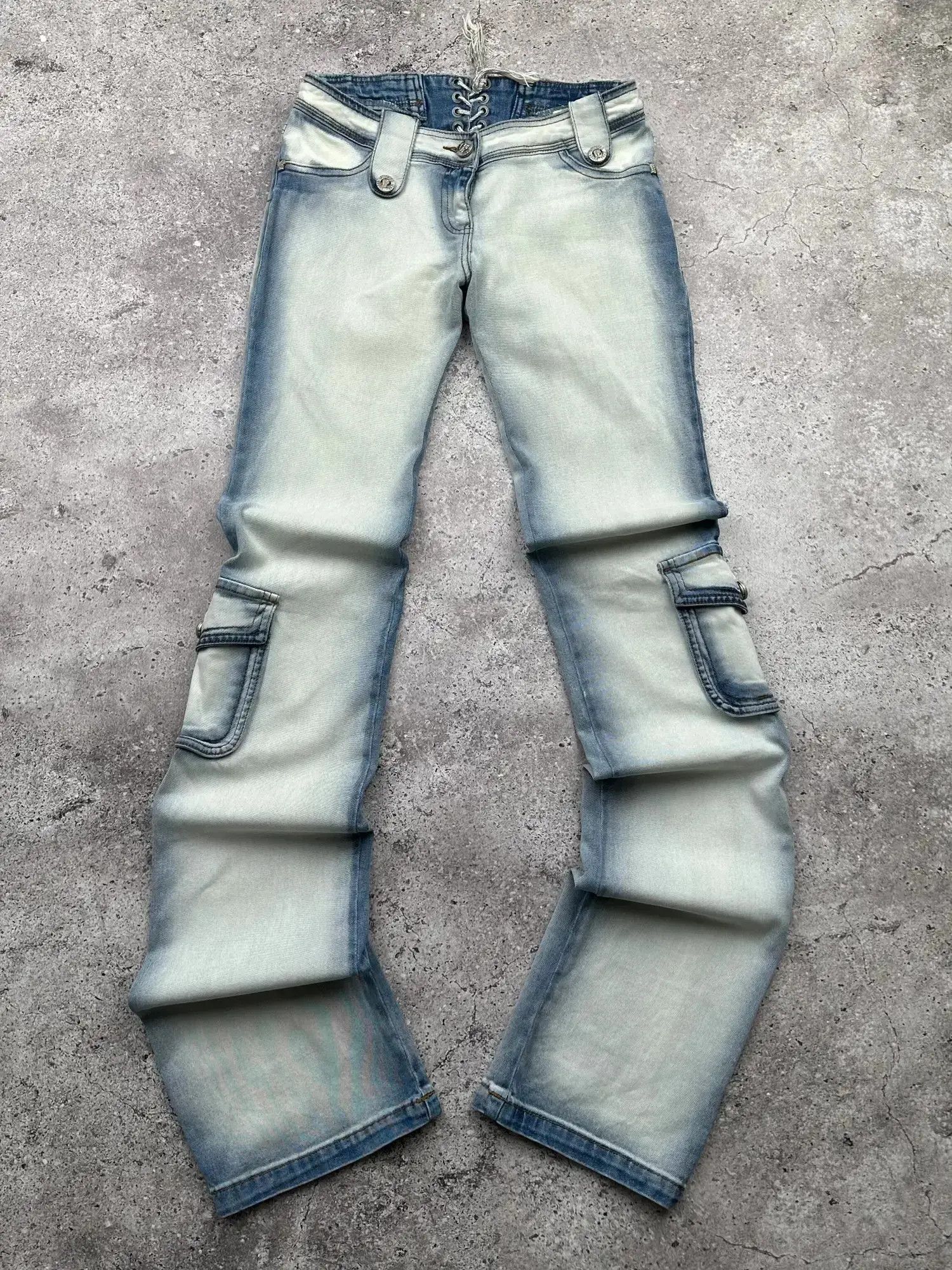 Vintage Faded Cargo Jeans C569