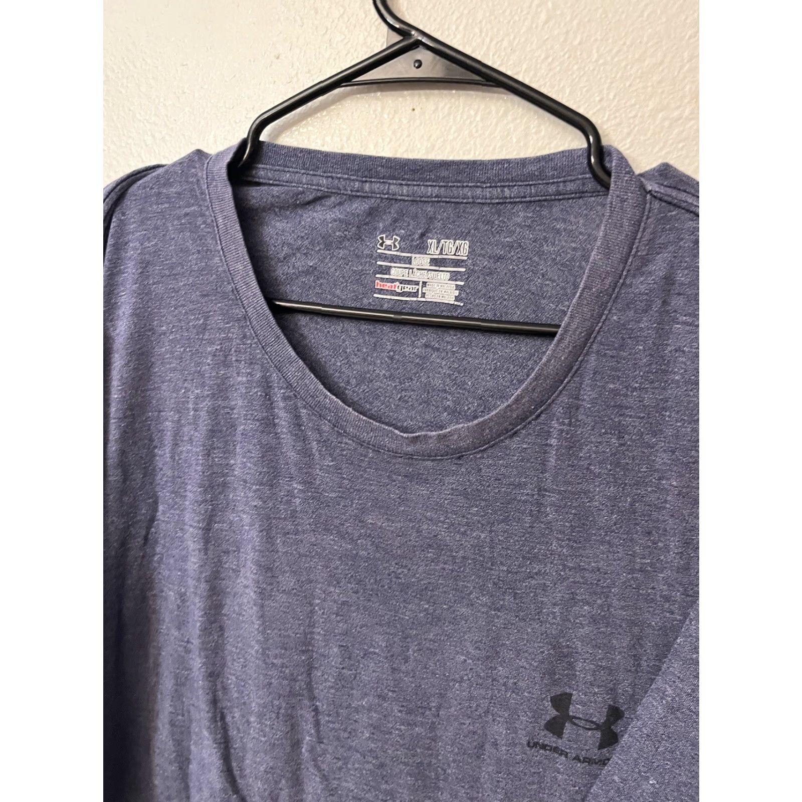 Under Armour VINTAGE Under Armour T-Shirt Men’s XL Short Sleeve Crew Neck Blue Graphic Logo Sports Size US XL / EU 56 / 4 - 3 Thumbnail