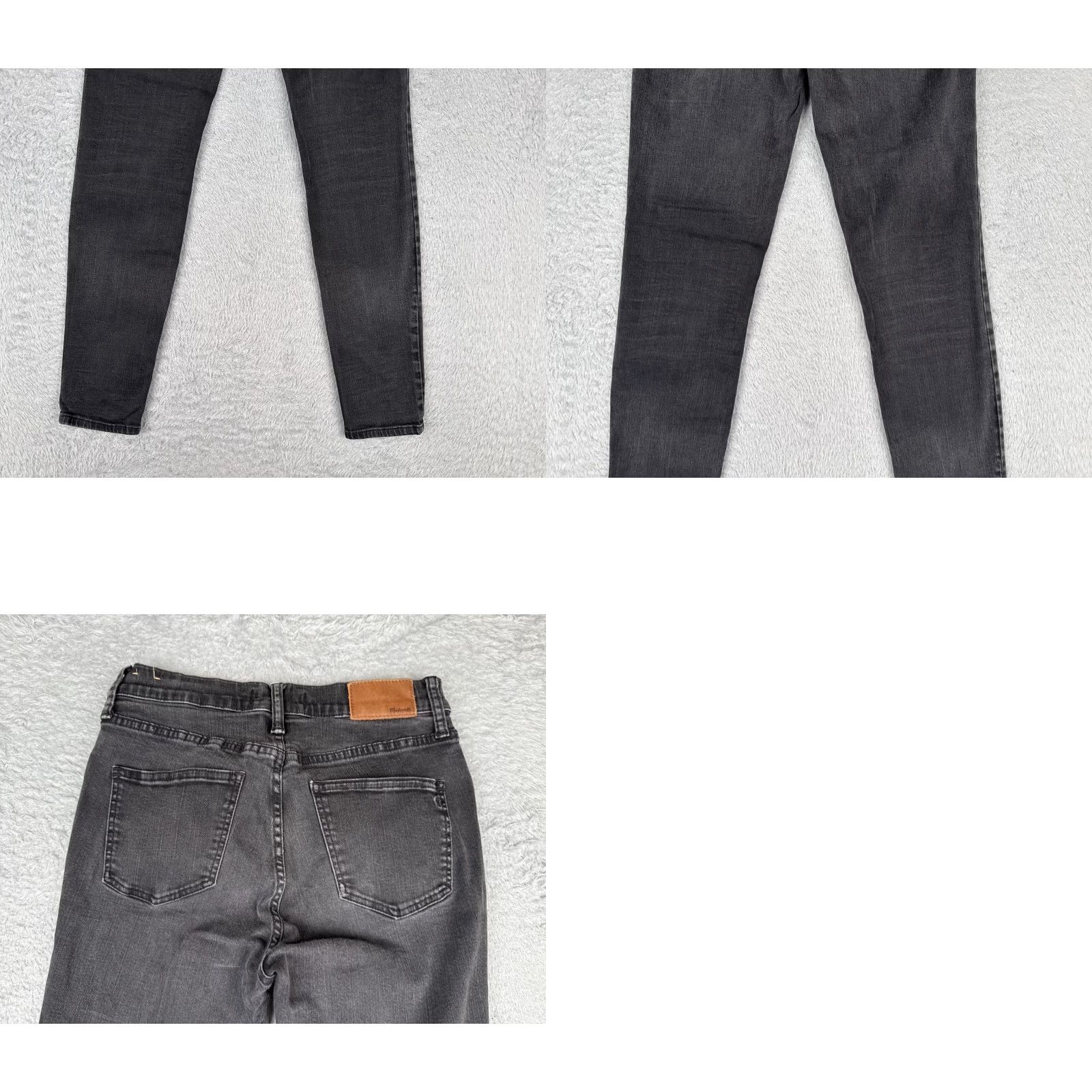 Madewell Madewell Jeans Women Skinny Denim 27 Black 9" High Riser 26x28 Cotton Blend Logo Pocket Size 27" / US 4 / IT 40 - 10 Thumbnail