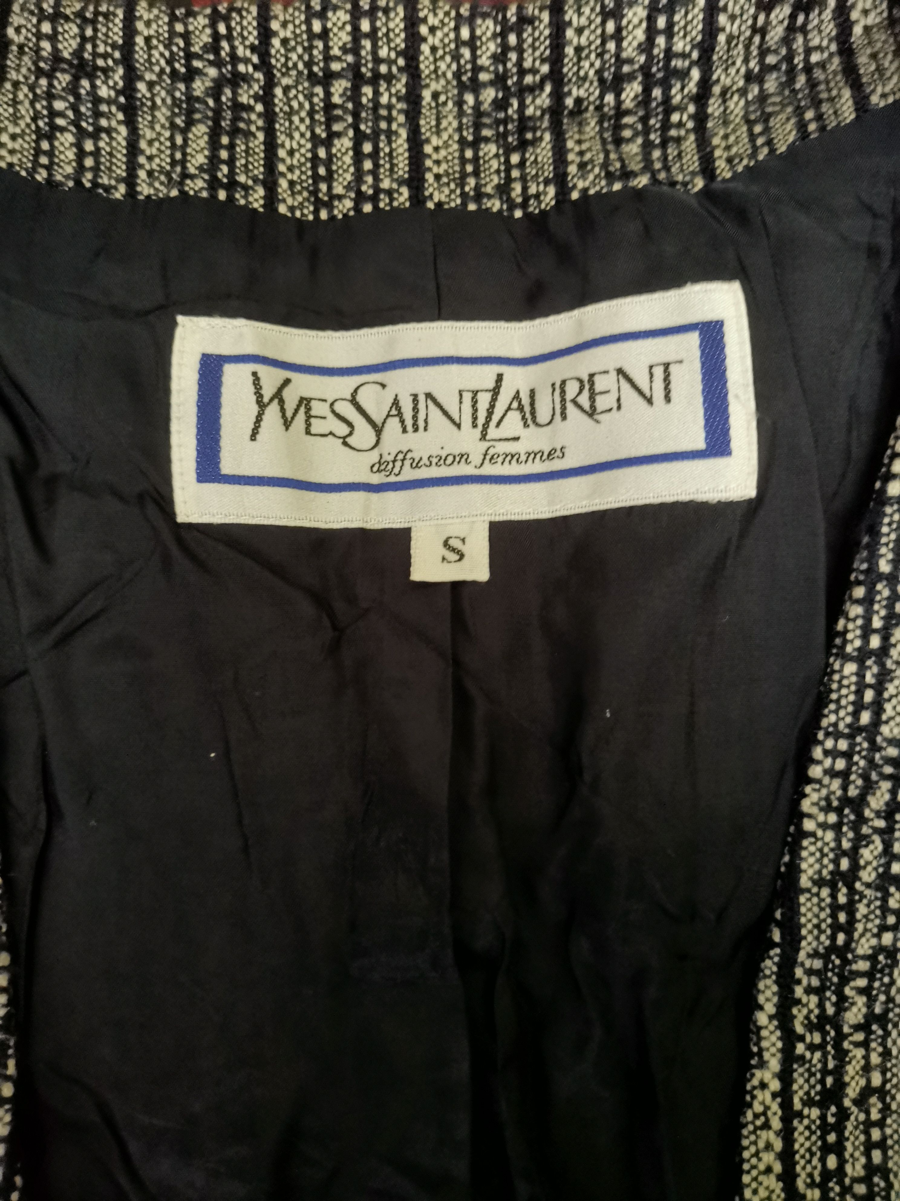 Vintage × Yves Saint Laurent 💎Avant Garde Vtg Blazer Yves Saint Laurent Diffusion Femmes Size S / US 4 / IT 40 - 9 Thumbnail