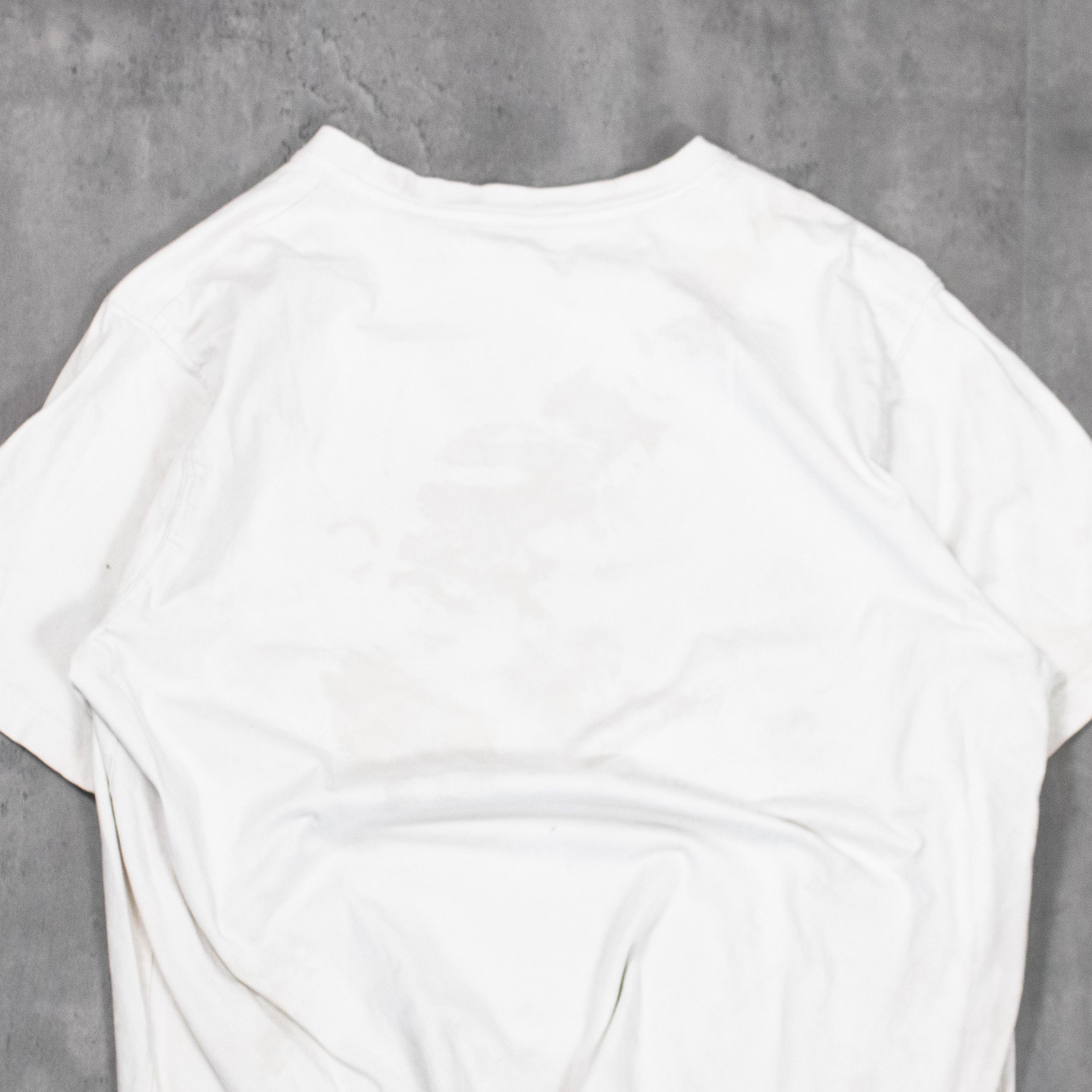 Jimi Hendrix Y2K 2000's 00's Jimi Hendrick Faced Thrashed White T-Shirt Size US L / EU 52-54 / 3 - 6 Thumbnail