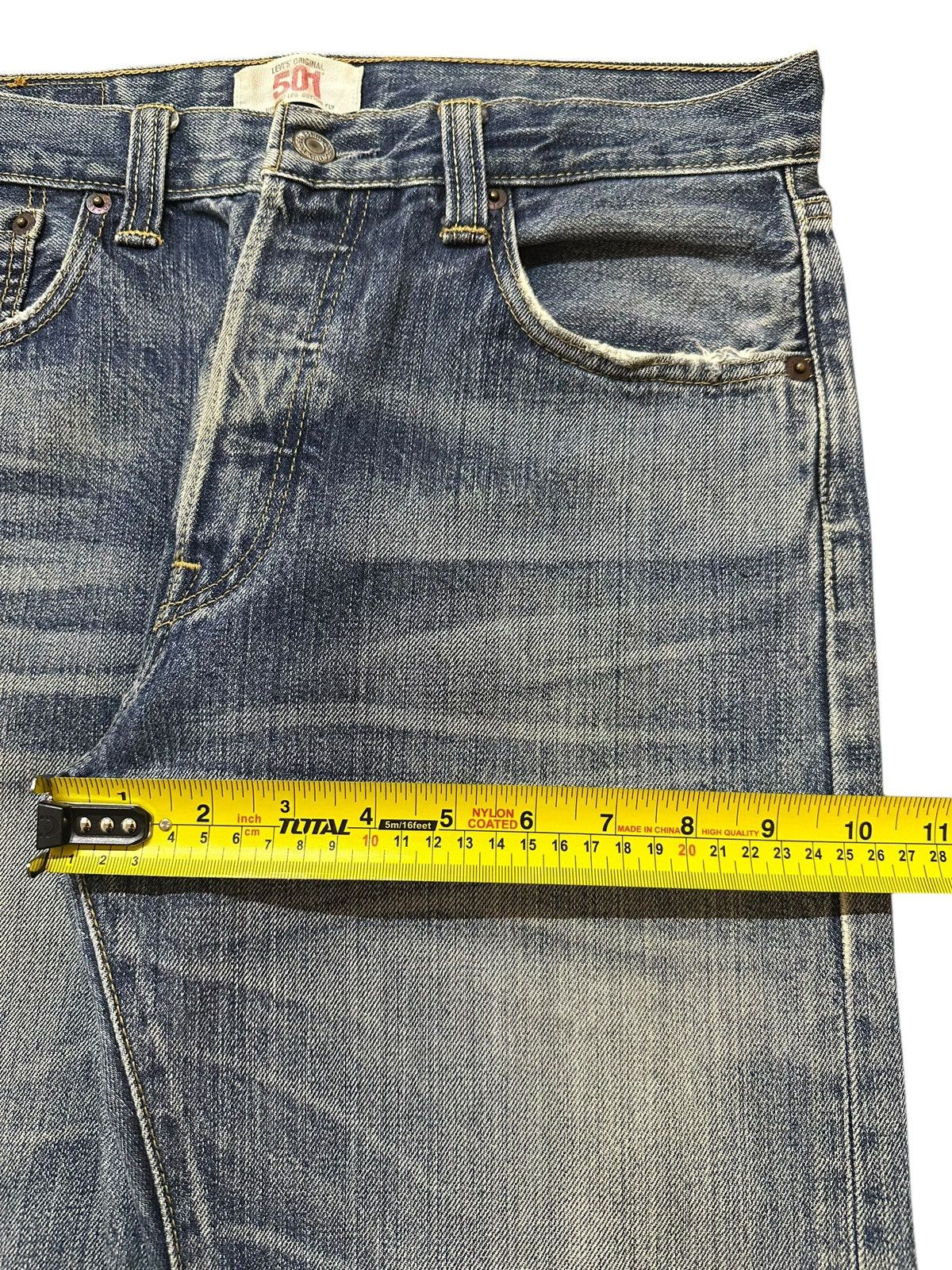 Levi's Vintage Levis 501 Blue Faded Wash Distressed Style Jeans Size US 30 / EU 46 - 16 Thumbnail
