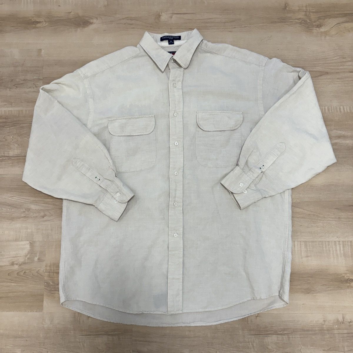 Tommy Hilfiger Vintage Tommy Hilfiger Linen – XL – Off-White (Hong Kong) Size US XL / EU 56 / 4 - 1 Thumbnail
