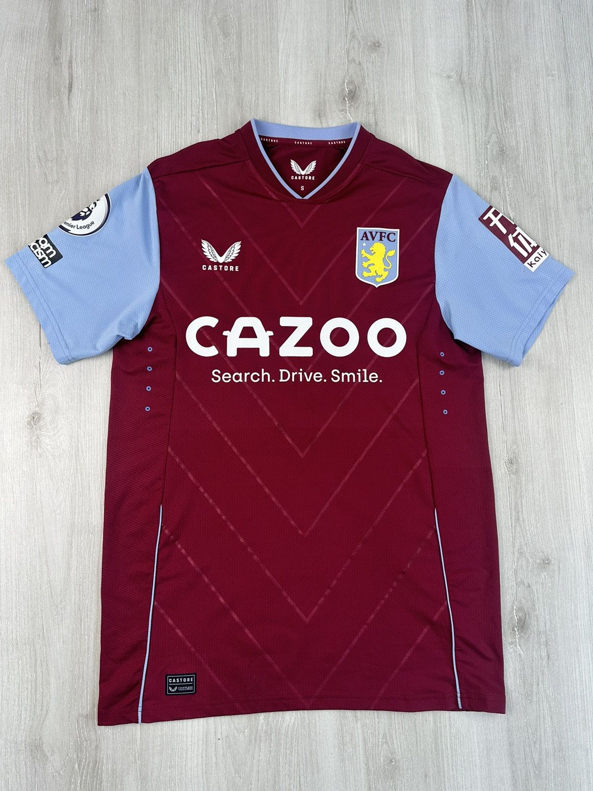 Castore × Vintage Signed Aston Villa FC 2022/23 J.RAMSEY Home Pro Top Jersey Size US S / EU 44-46 / 1 - 2 Thumbnail