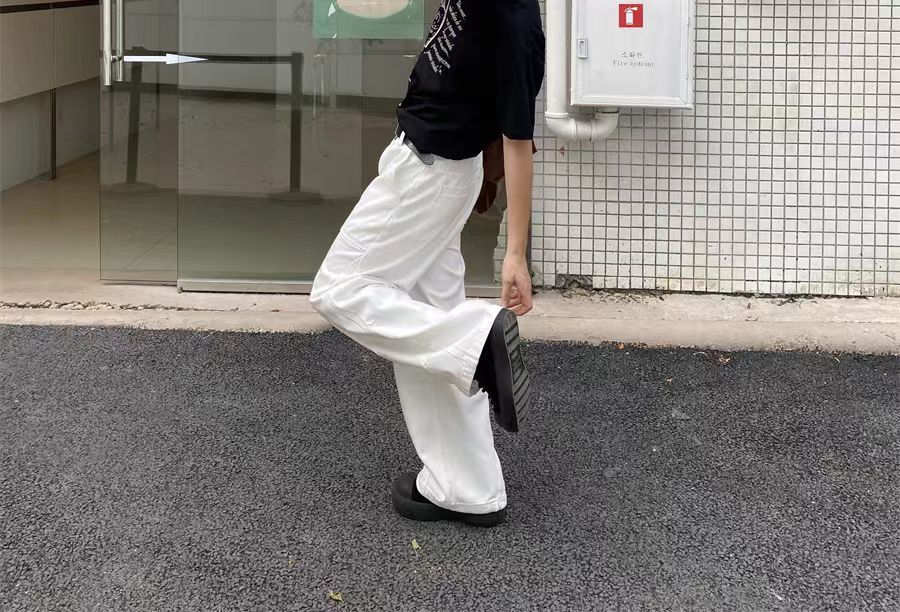 Designer × Jean × Vintage Casual washed straight leg baggy work jeans Size US 30 / EU 46 - 5 Thumbnail