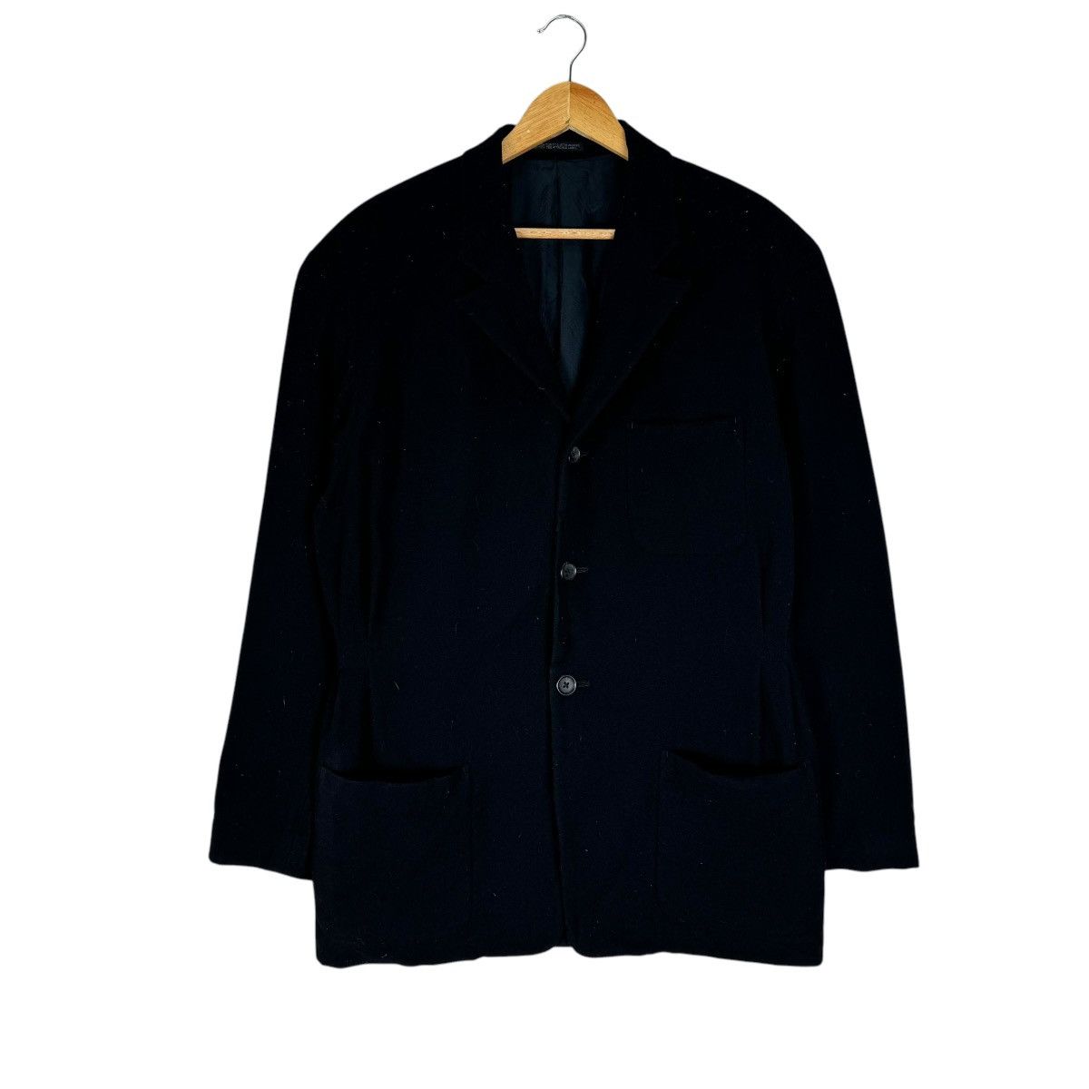 Yohji Yamamoto 🌟YOHJI YAMAMOTO POUR HOMME SIGNATURE AW87 WOOL BLAZER COAT Size US M / EU 48-50 / 2 - 4 Thumbnail