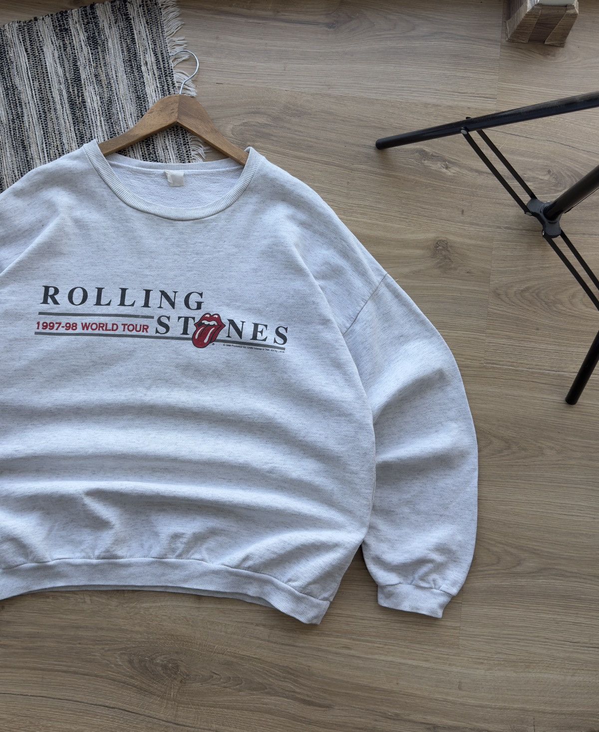 The Rolling Stones Vintage Rolling Stones Sweatshirt Adult 1998 World Tour Size US XL / EU 56 / 4 - 7 Thumbnail