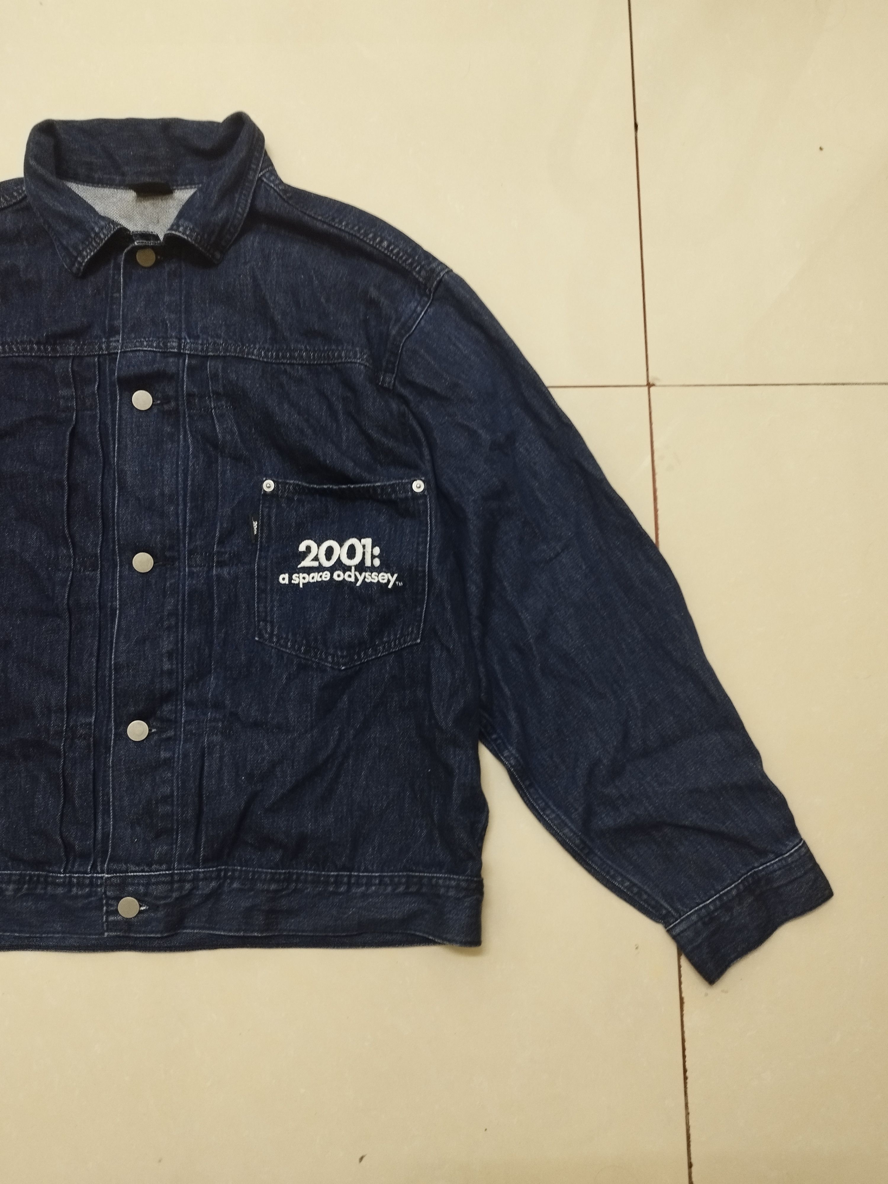 GU Stanley Kubrick A Space Odyssey Type 1 Blue Denim Jacket Size US XL / EU 56 / 4 - 7 Thumbnail