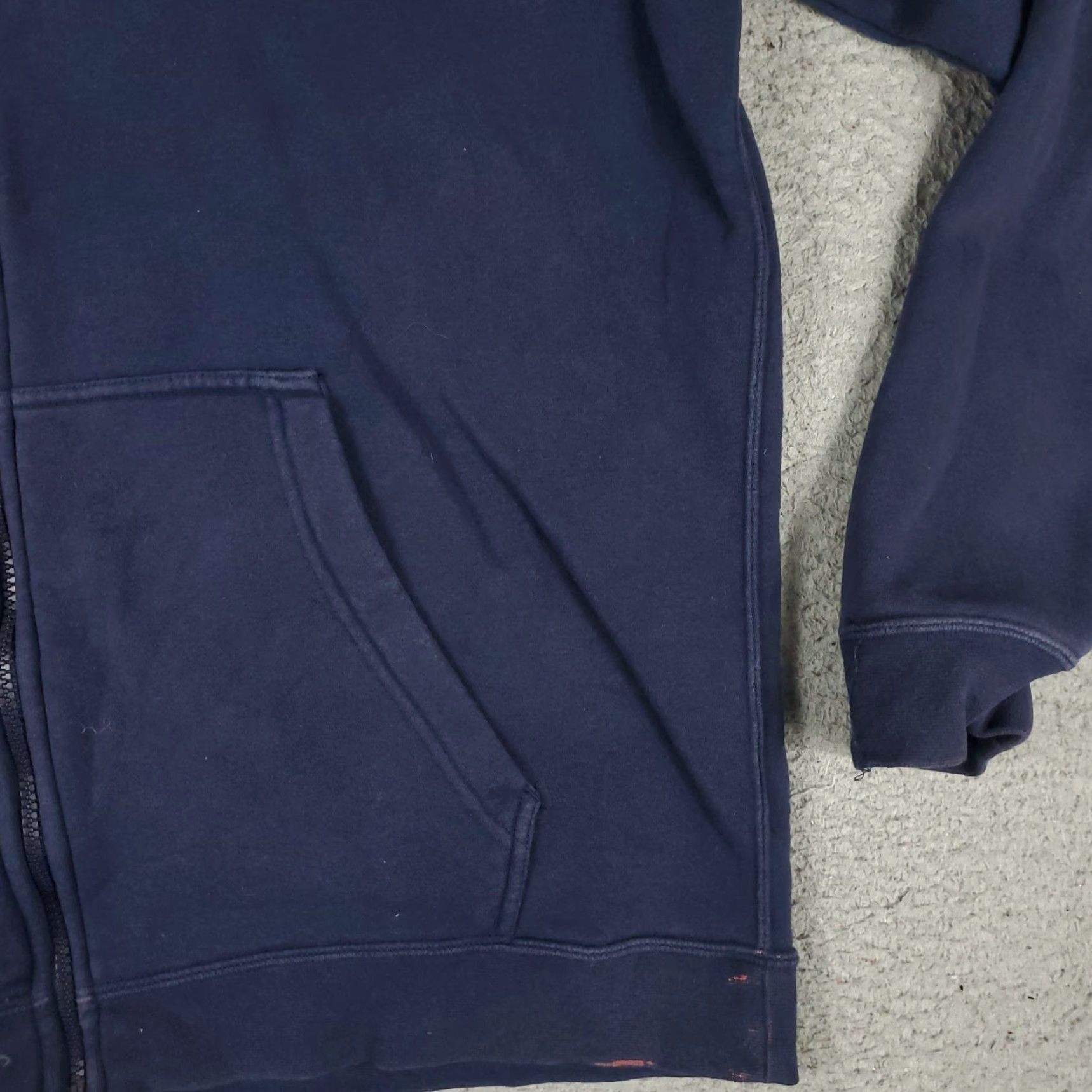 Nike Nike Hoodie Mens Large Blue Swoosh Casual Pullover Sweatshirt *STAINED* Size US L / EU 52-54 / 3 - 5 Thumbnail