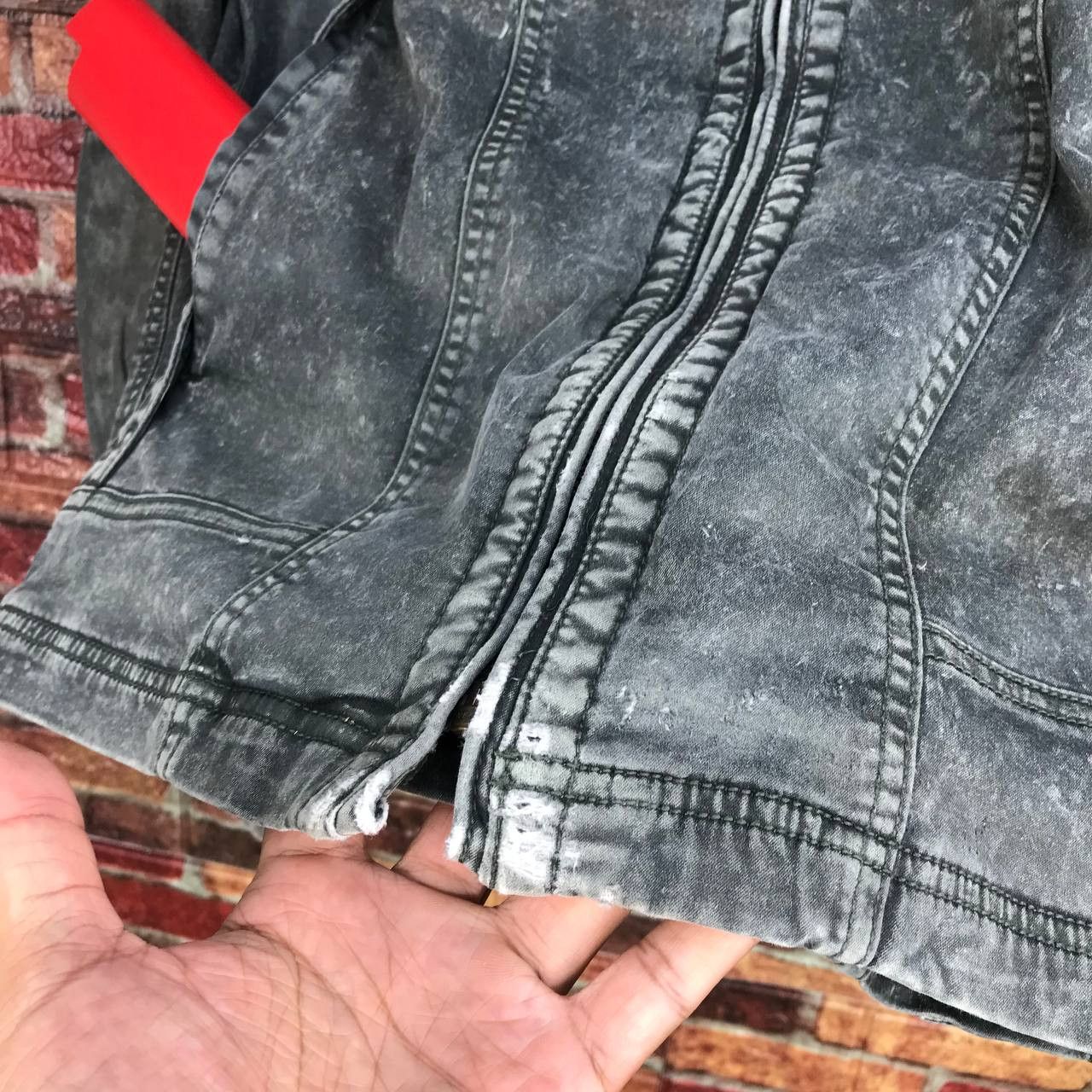 Japanese Brand JAPANESE FIELDCORE X NWZ WORKERS DISTRESSED BIKER JACKET Size US L / EU 52-54 / 3 - 7 Thumbnail