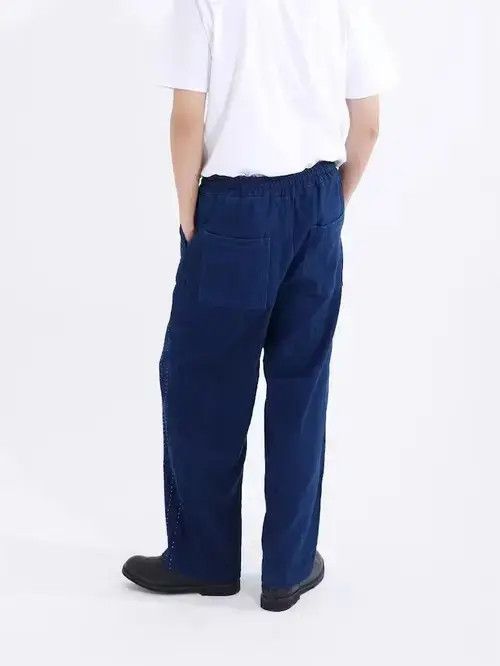 High Sport × Japanese Brand Japanese Blue Indigo Dye Striped Sashiko Pants Size US 32 / EU 48 - 3 Thumbnail