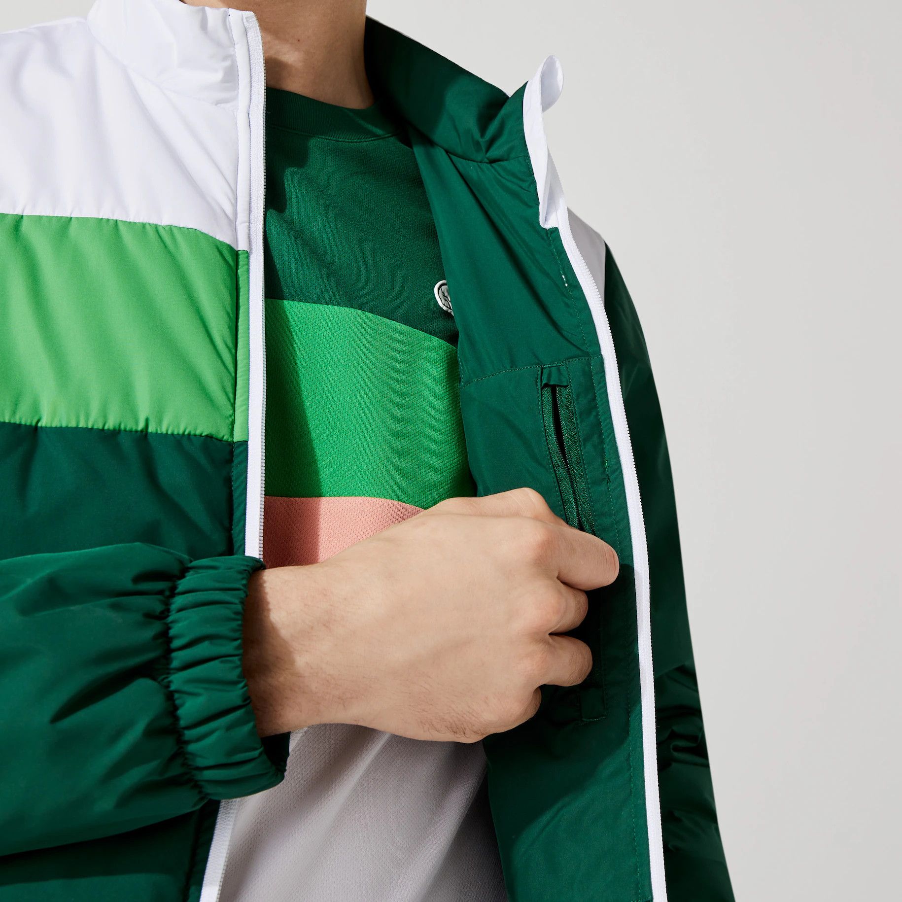 Lacoste Lacoste Men's Quilted Water-Resistant Jacket Size US L / EU 52-54 / 3 - 5 Thumbnail