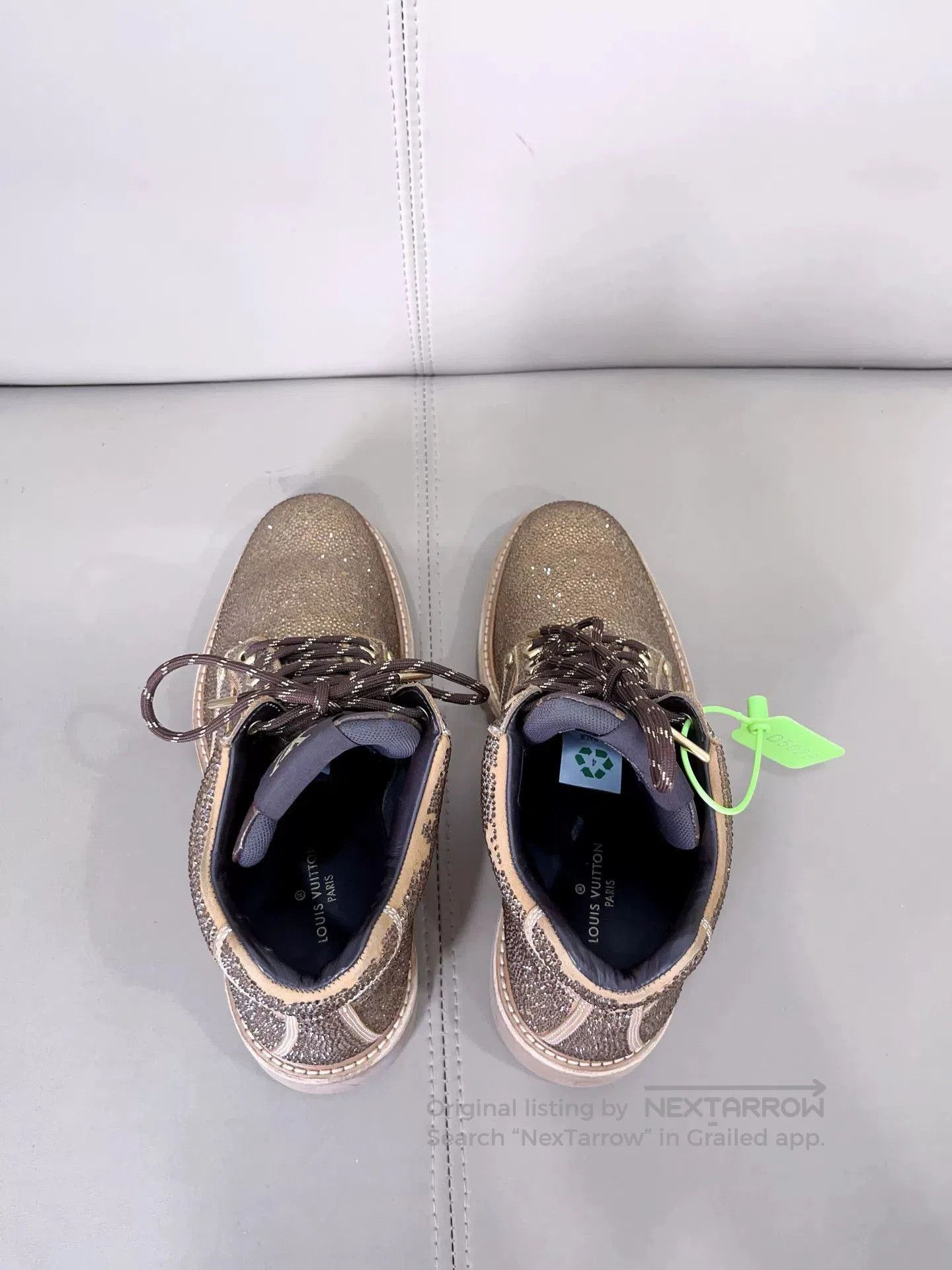 Louis Vuitton Louis Vuitton Diamond Monogram Yellow Martin Boots. Size US 8 / EU 41 - 4 Thumbnail