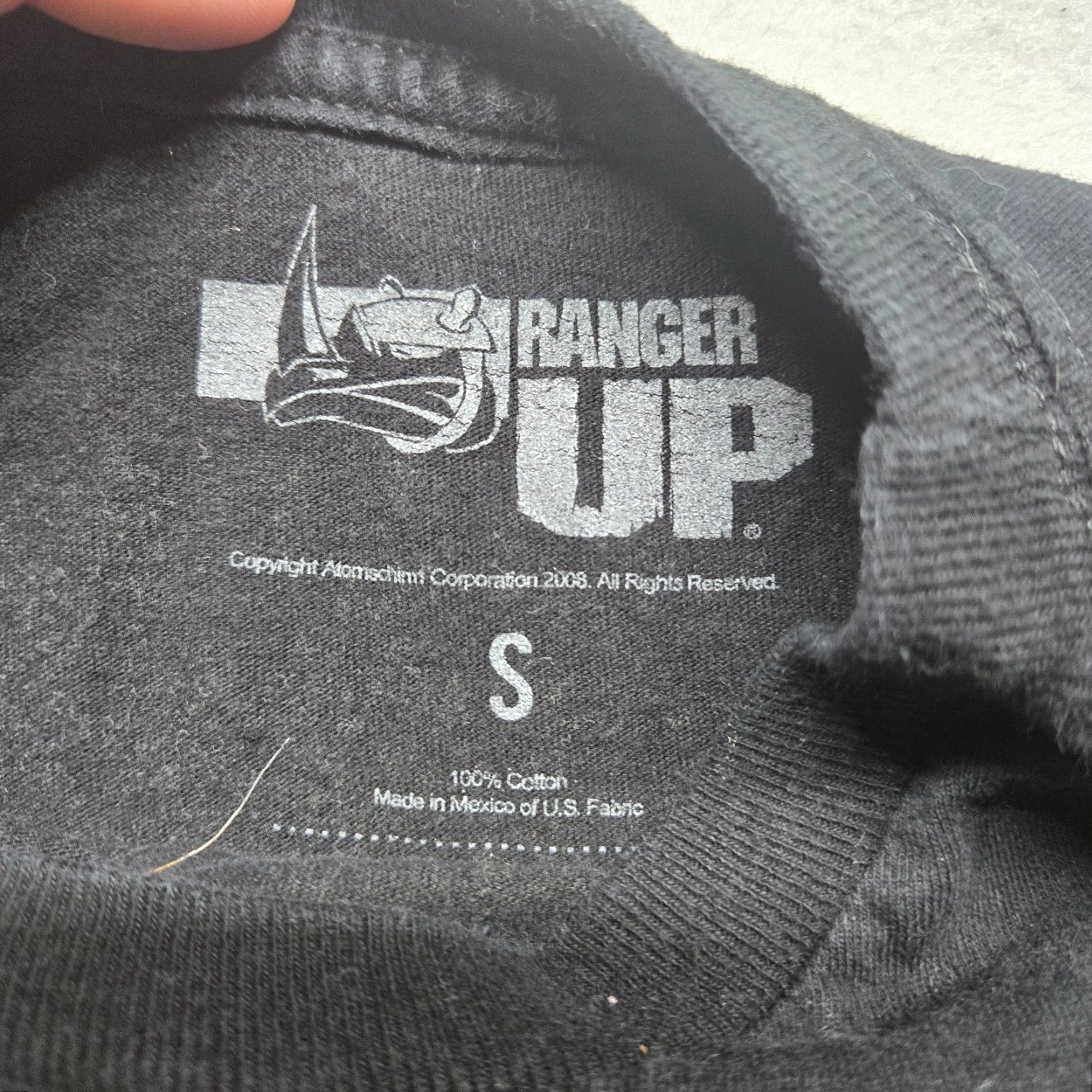 Vintage VINTAGE Ranger Up T-Shirt Adult Small Black Graphic Tee All Seasons United States Men Size US S / EU 44-46 / 1 - 3 Thumbnail