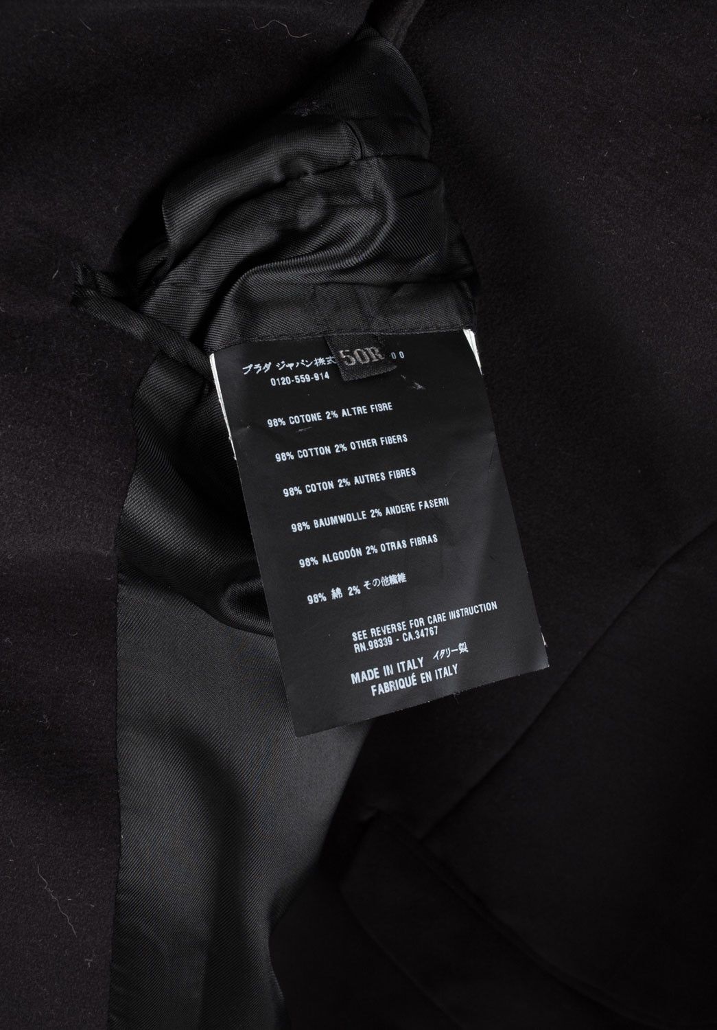 Prada Prada Men Jacket Blazer Moleskin Size ITA50/M, S1146 Size US M / EU 48-50 / 2 - 7 Thumbnail