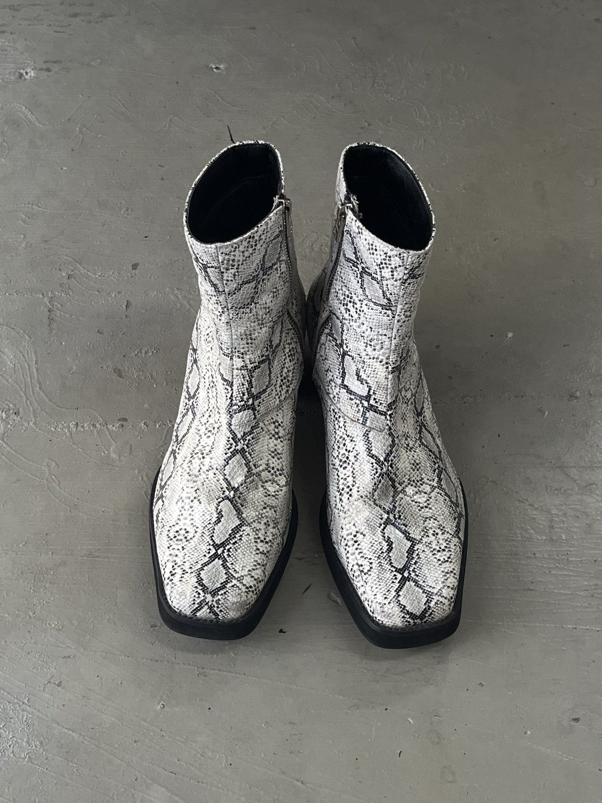 KMRii Snakeskin Chelsea Zipper Boots Inspired by Saint Laurent Size US 8 / EU 41 - 9 Thumbnail
