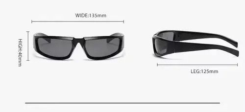 VIBE Retro Style Red Frame Glasses 🖍 Size ONE SIZE - 3 Thumbnail