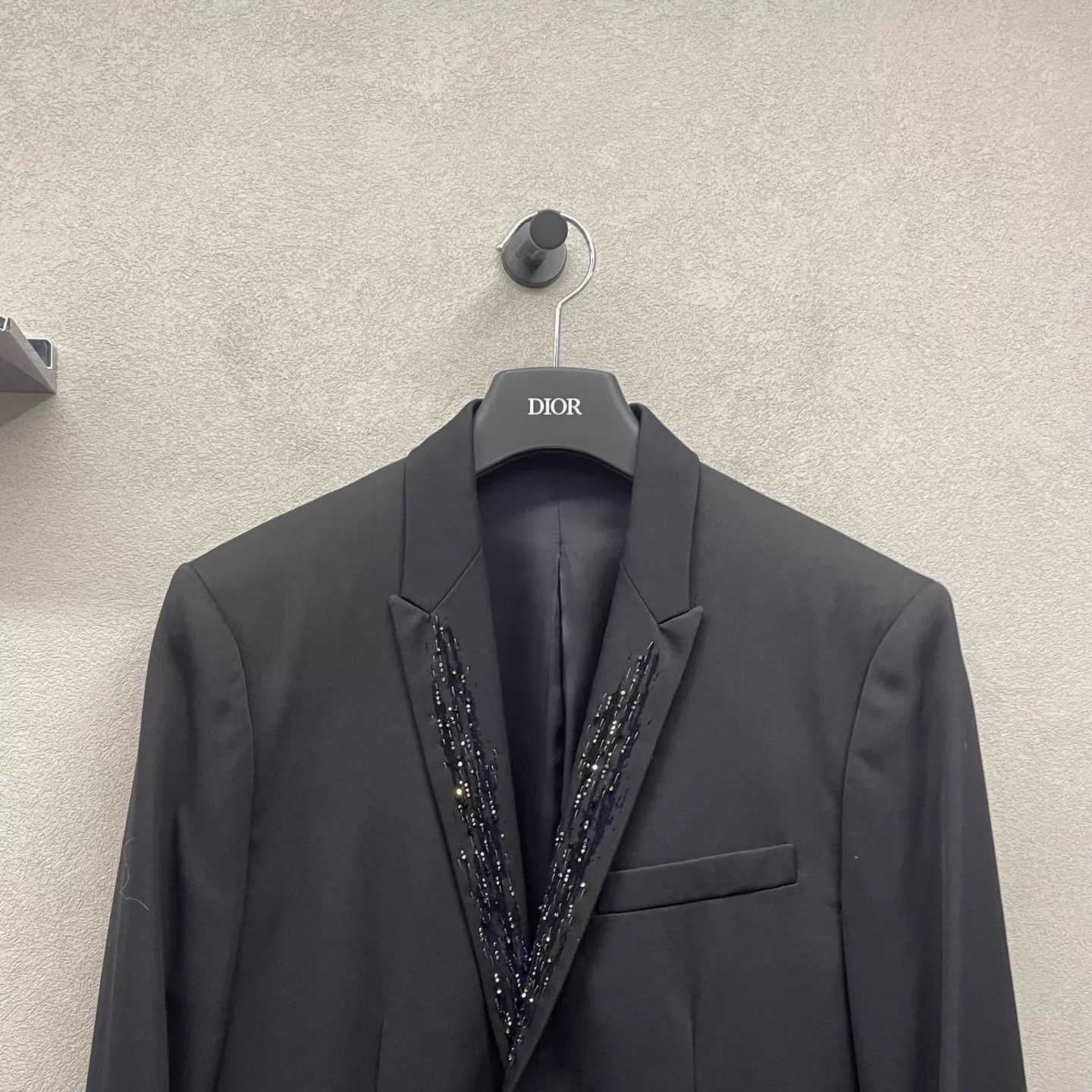 Dior Dior V-neck black blazer 46 crystal-embellished Size 46R - 4 Thumbnail