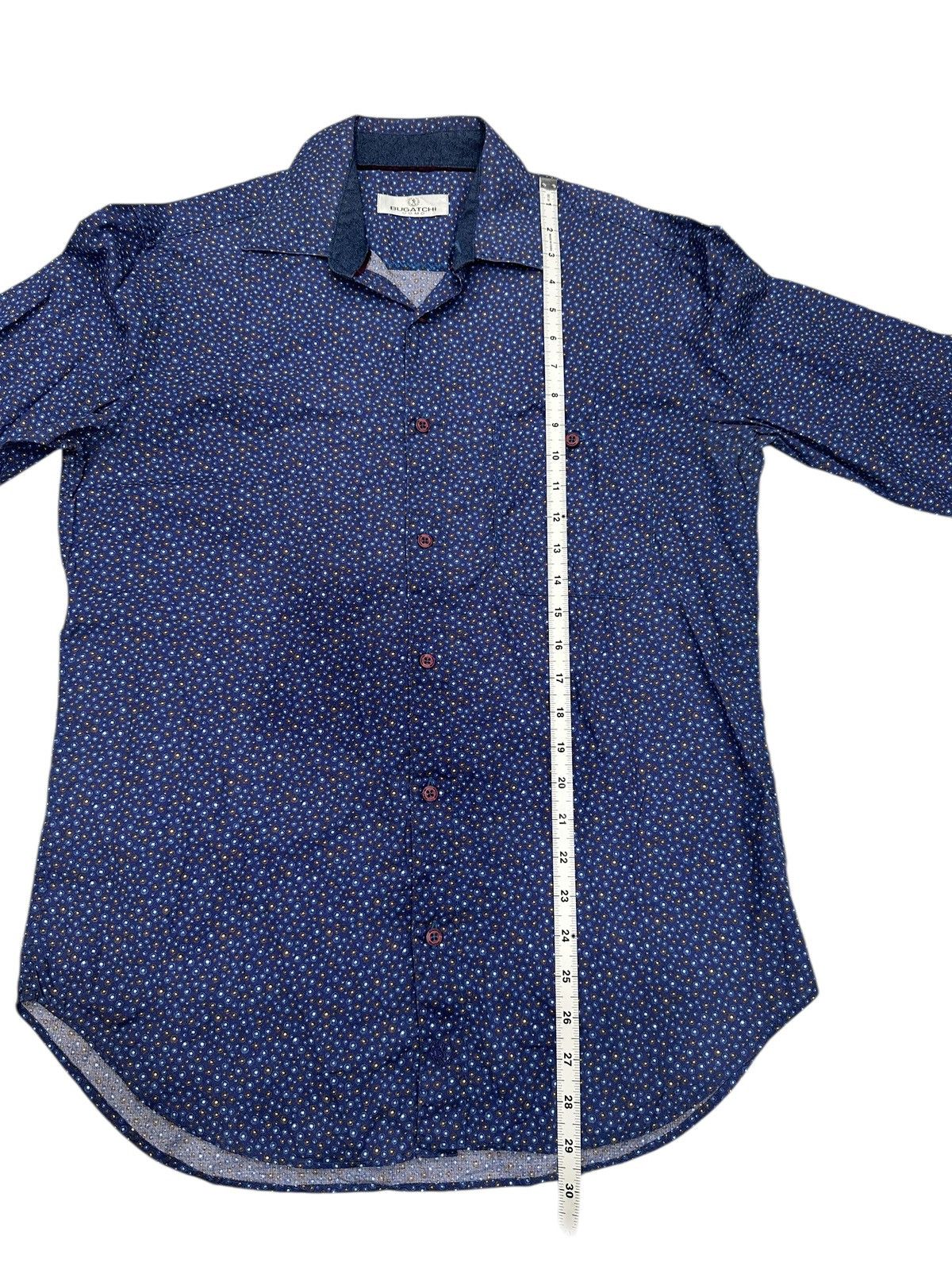 Issey Miyake Bugatchi Uomo Shirt Men Blue Ballon Size US M / EU 48-50 / 2 - 9 Thumbnail