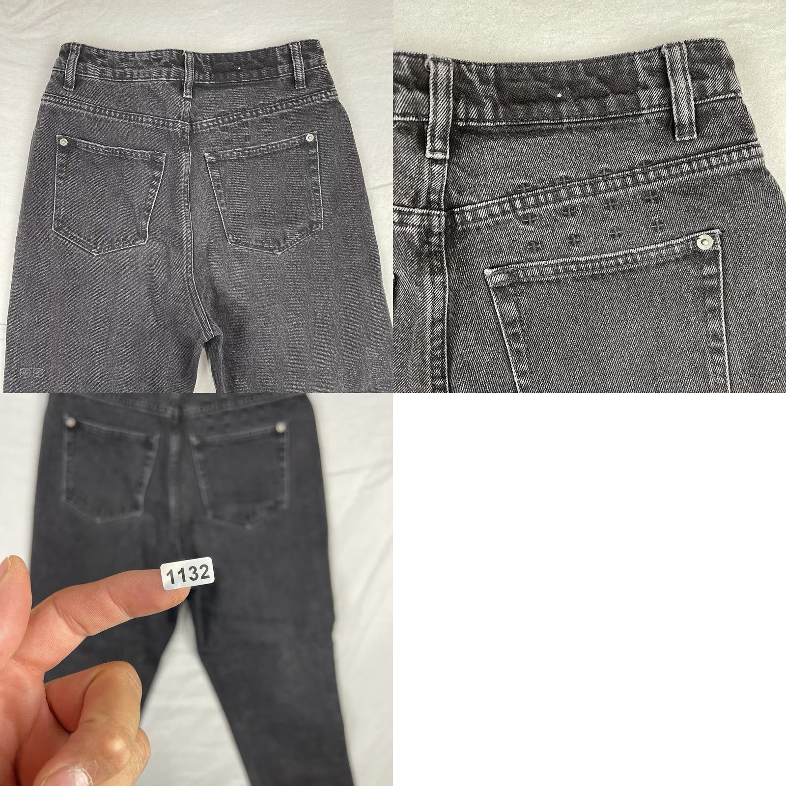Ksubi Ksubi Jeans Womens 27 Fits 27x26 Black High Waisted Straight 5-Pocket Denim NB Mens Womens Girls Size 27" / US 4 / IT 40 - 9 Thumbnail