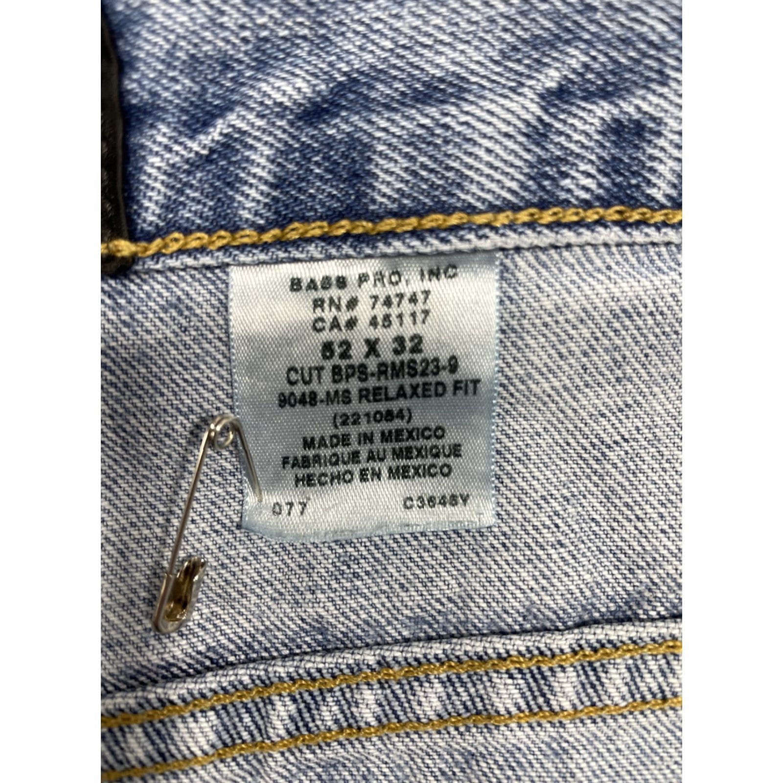 Denime RedHead Jeans Mens 52x32 Blue Relaxed Fit Denim Cotton COTTON Logo Vintage No Size US 36 / EU 52 - 3 Thumbnail