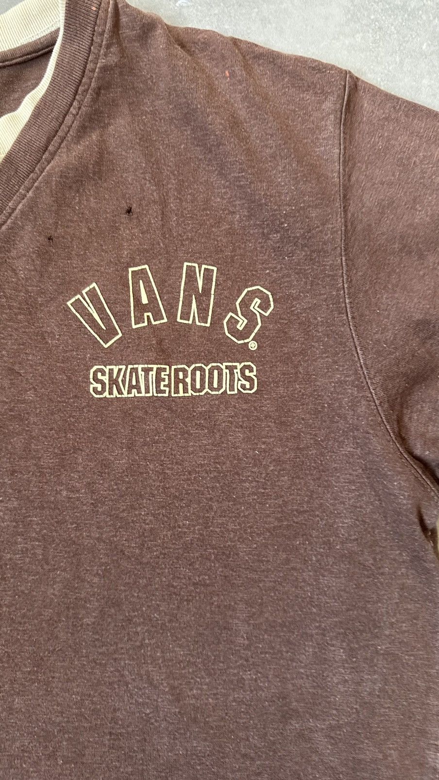Vans VINTAGE VANS SKATEROOTS DOUBLE LAYER TEE Size US M / EU 48-50 / 2 - 2 Thumbnail