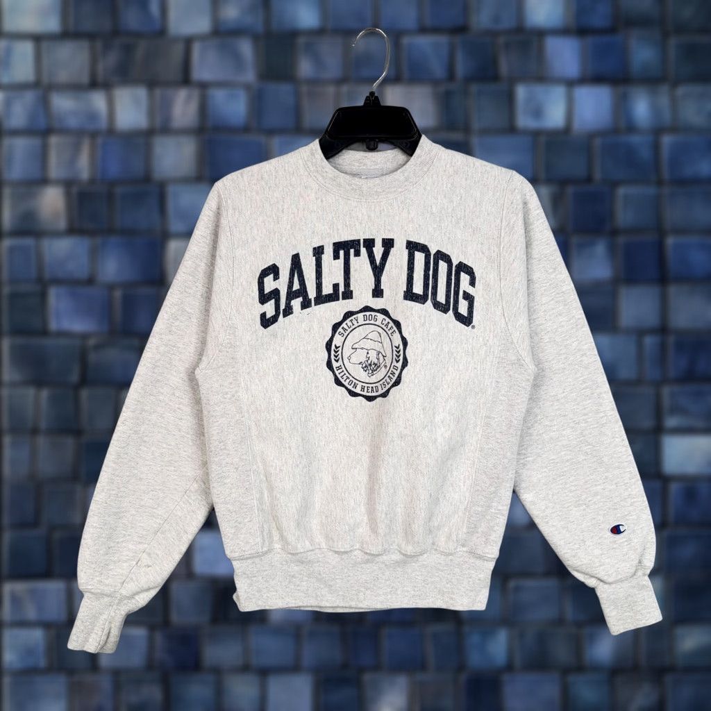 Champion Champion Sweatshirt Mens XS Gray Salty Dog Cafe Reverse Weave Fleece Graphic Size US XS / EU 42 / 0 - 1 Thumbnail