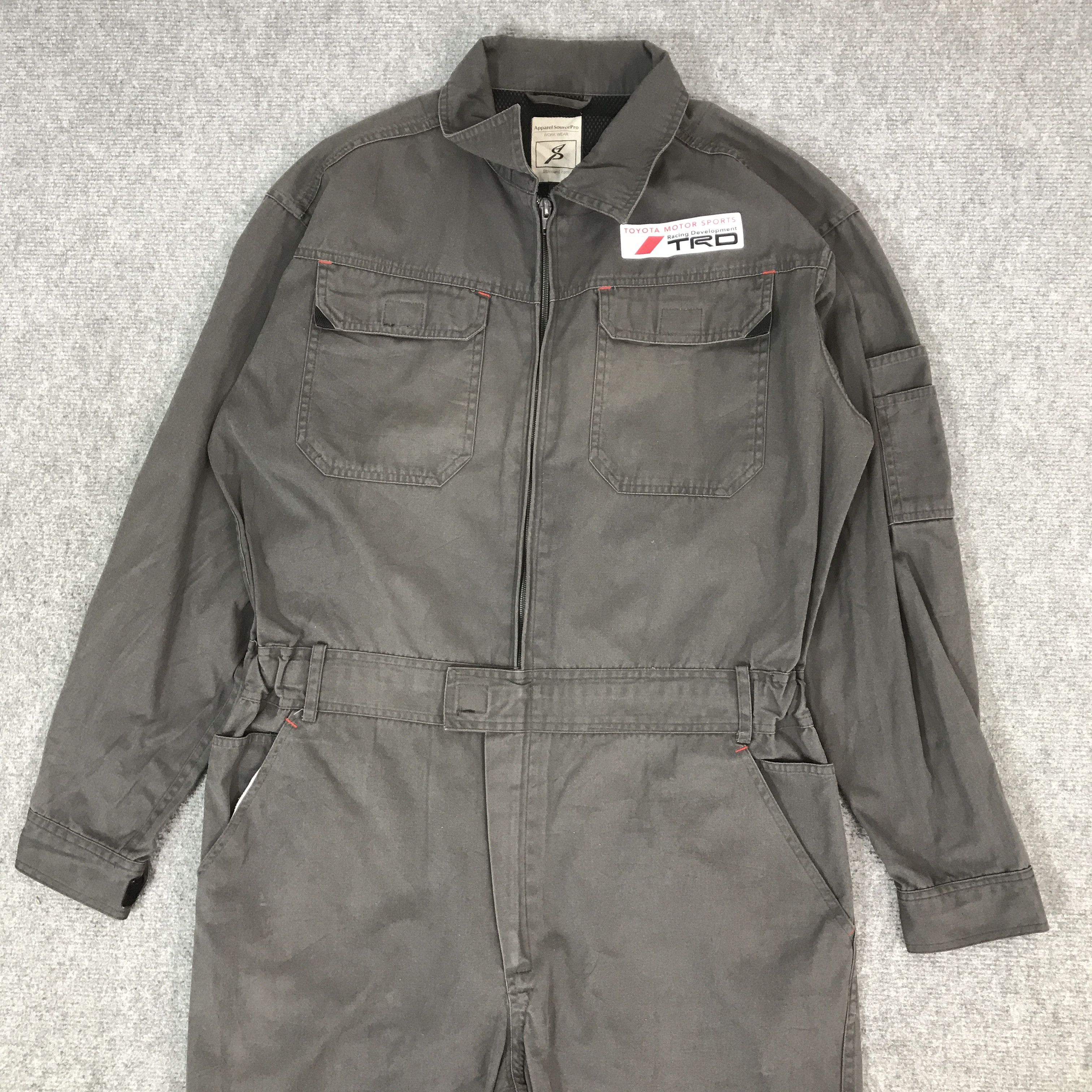 Japanese Brand VINTAGE TOYOTA TRD RACING MOTORSPORT COVERALL JACKET Size US L / EU 52-54 / 3 - 3 Thumbnail