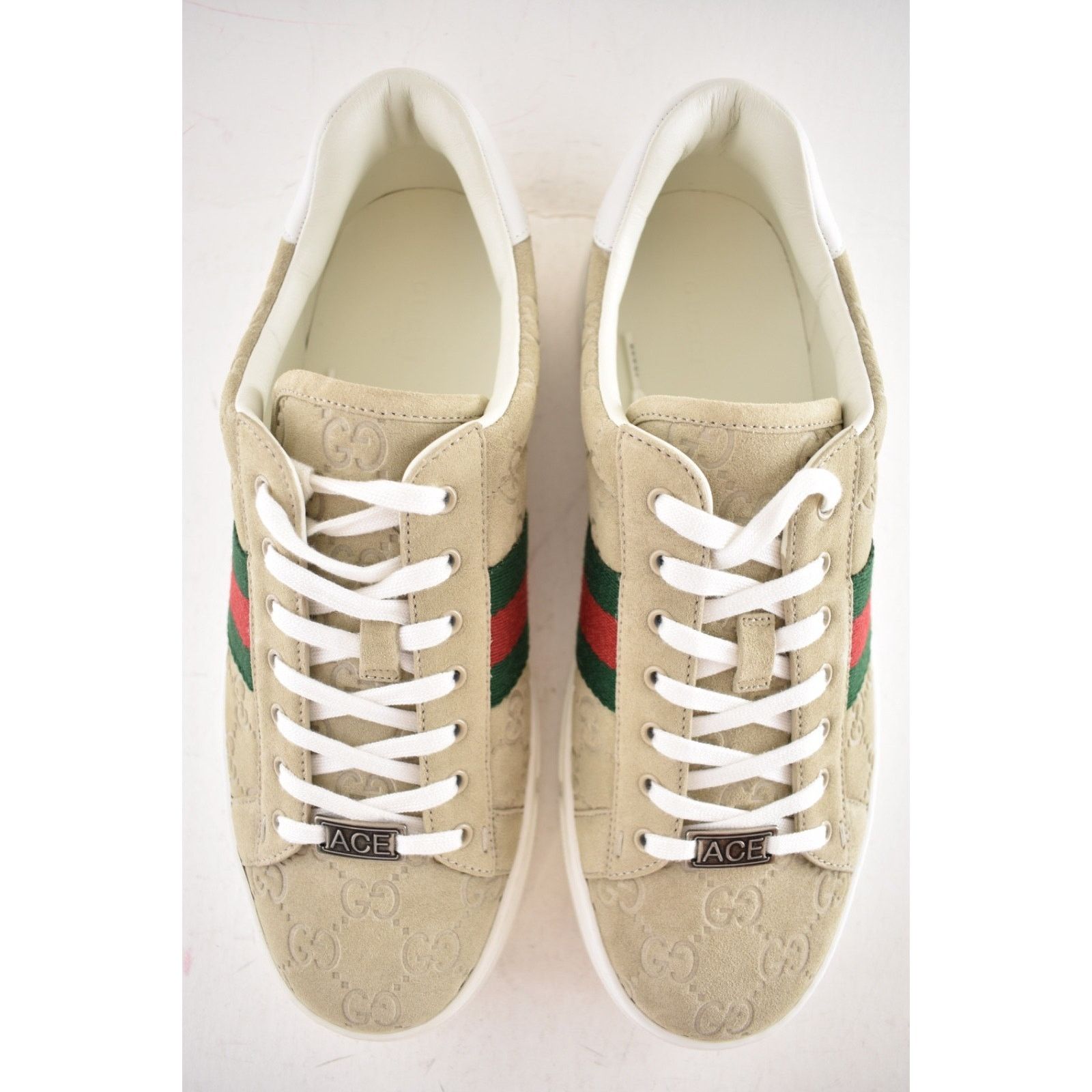 Gucci Gucci Oatmeal Beige Suede Flat Low Top Trainer Sneakers 39 Size US 9 / IT 39 - 17 Thumbnail