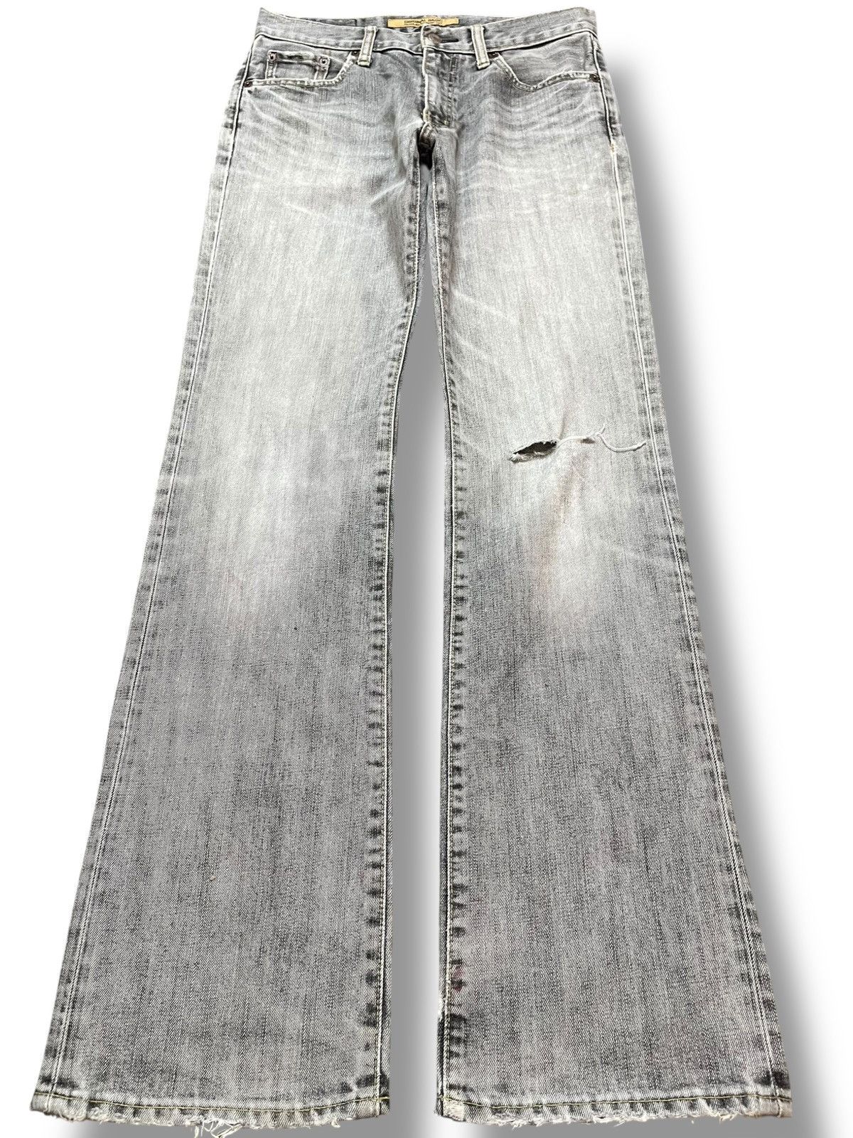 Uniqlo Vintage Uniqlo B-002 Flare Faded Distressed Denim Size US 30 / EU 46 - 1 Thumbnail