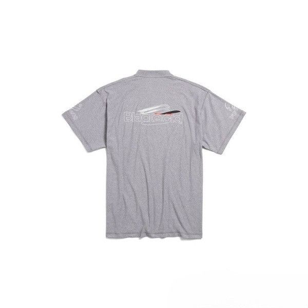 Balenciaga o1w1db10525 Al Generated Inside-Out T-Shirt Oversized Grey Size US XL / EU 56 / 4 - 5 Thumbnail