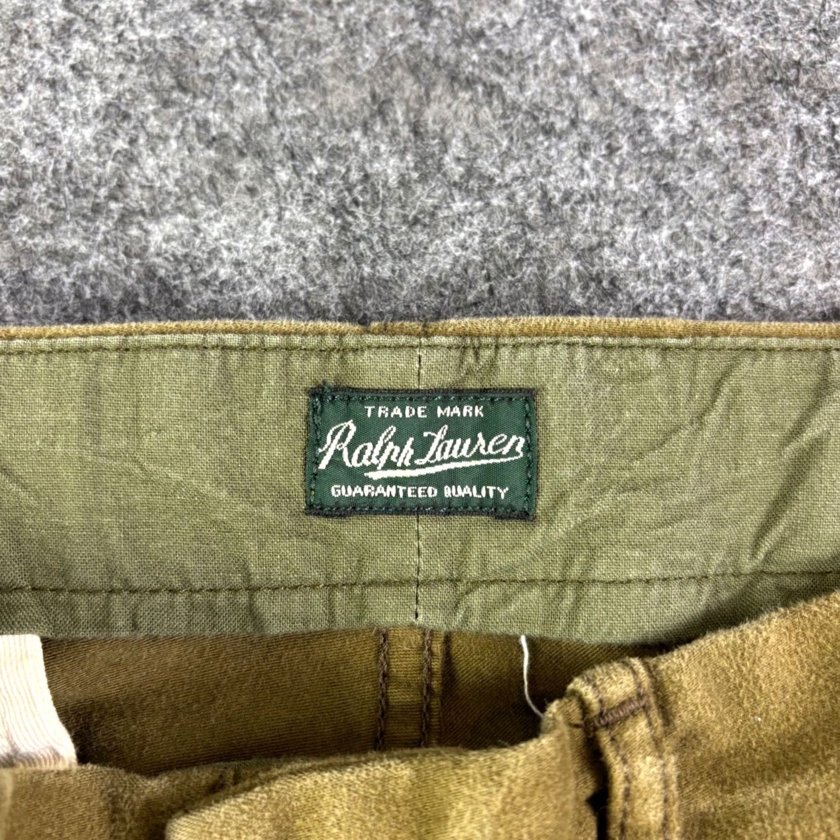 Ralph Lauren Ralph Lauren Mens Corduroy Pants 33x30 Brown Olive Straight Leg Cotton Chino Size US 33 - 6 Thumbnail